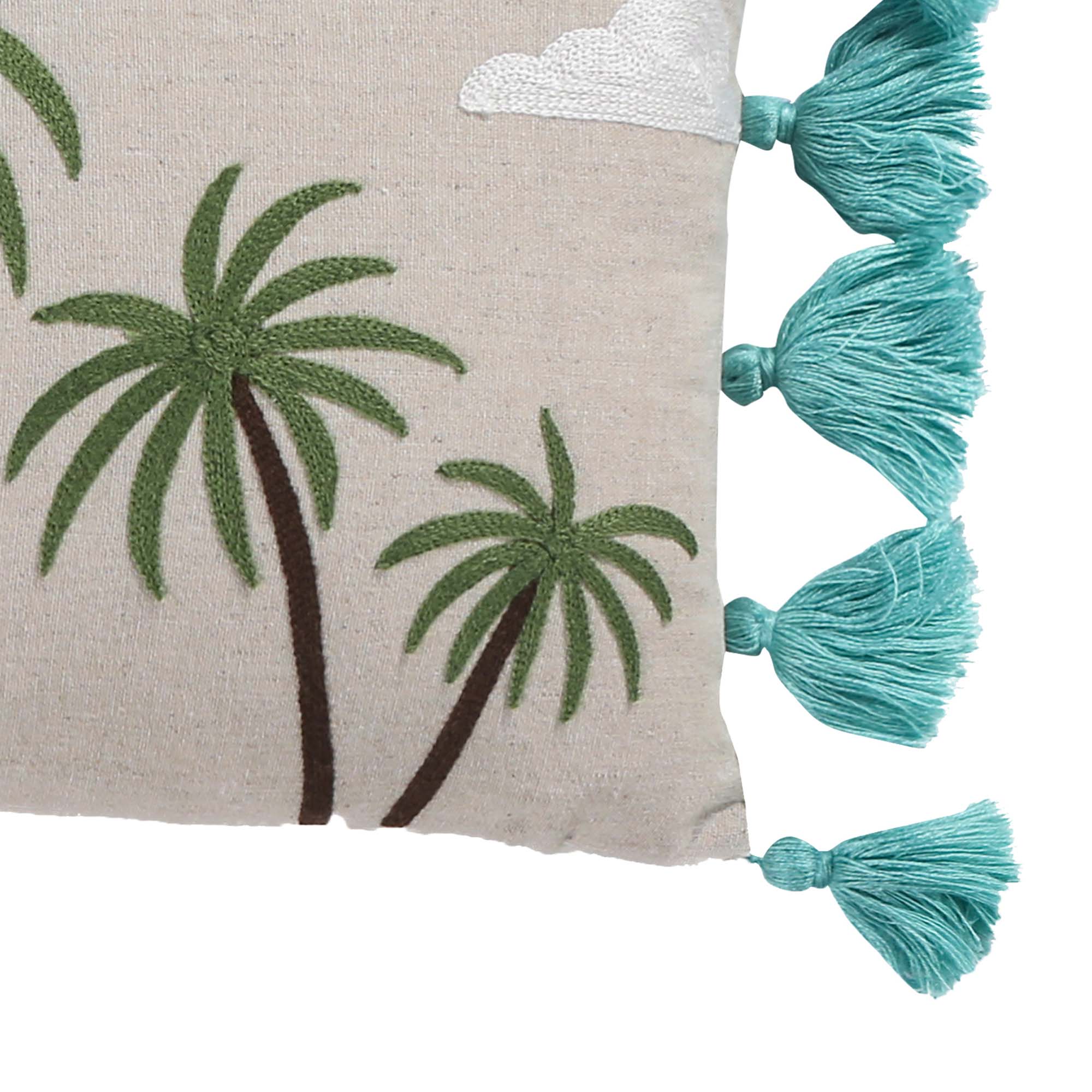 Levtex Home Beach Days Palm Tassel Pillow Decorative Pillows