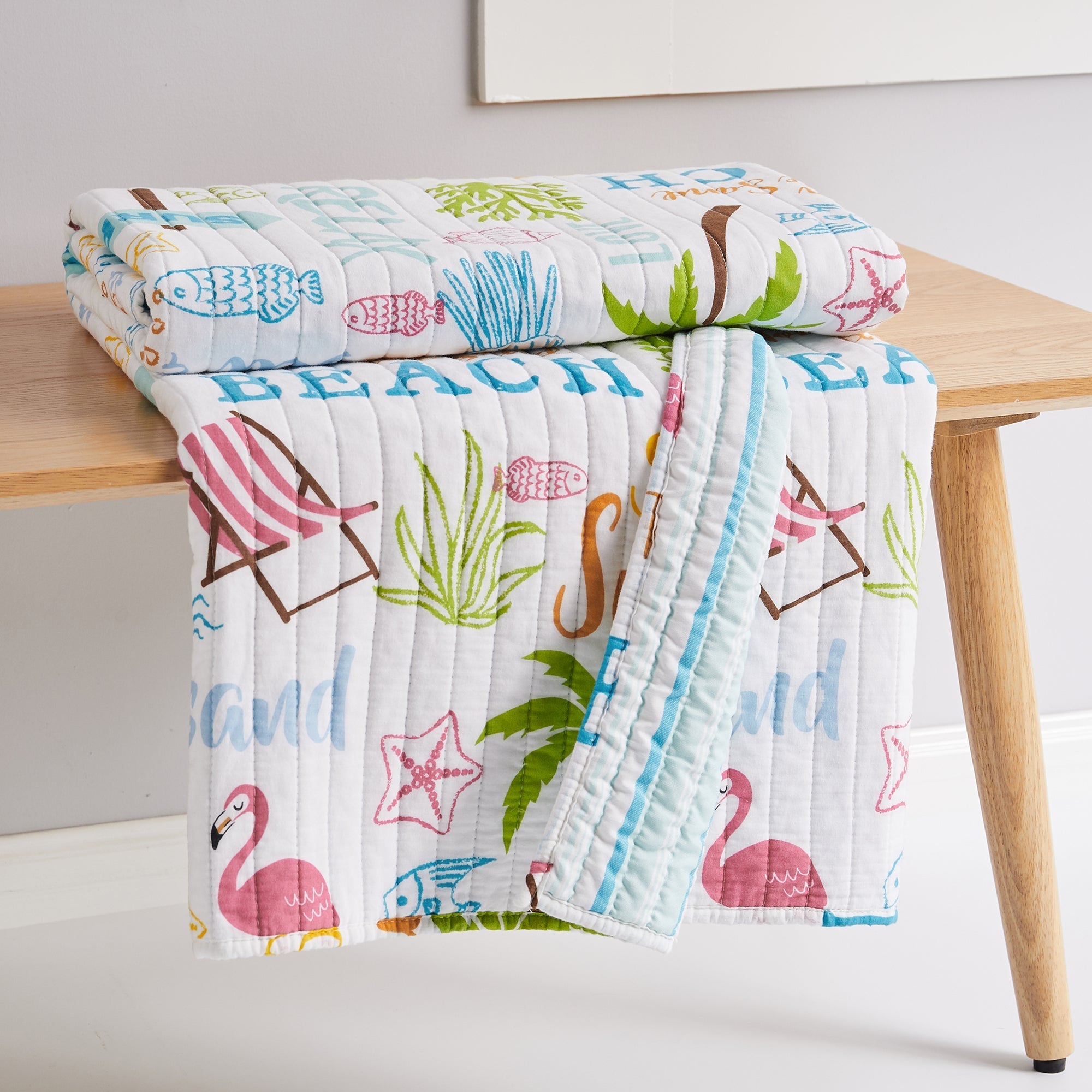 Levtex Home Beach Days Quilted Throw Throws
