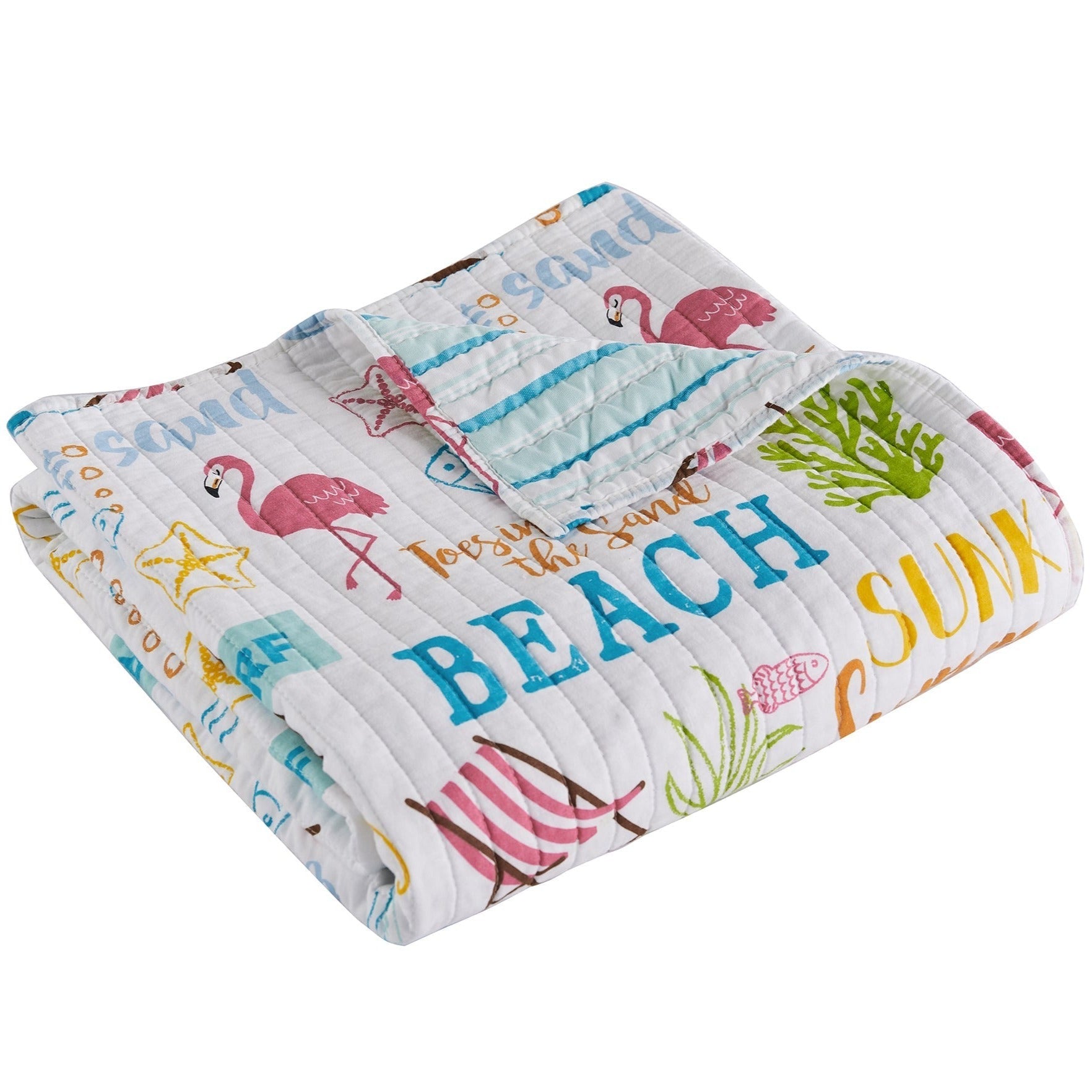 Levtex Home Beach Days Quilted Throw Throws