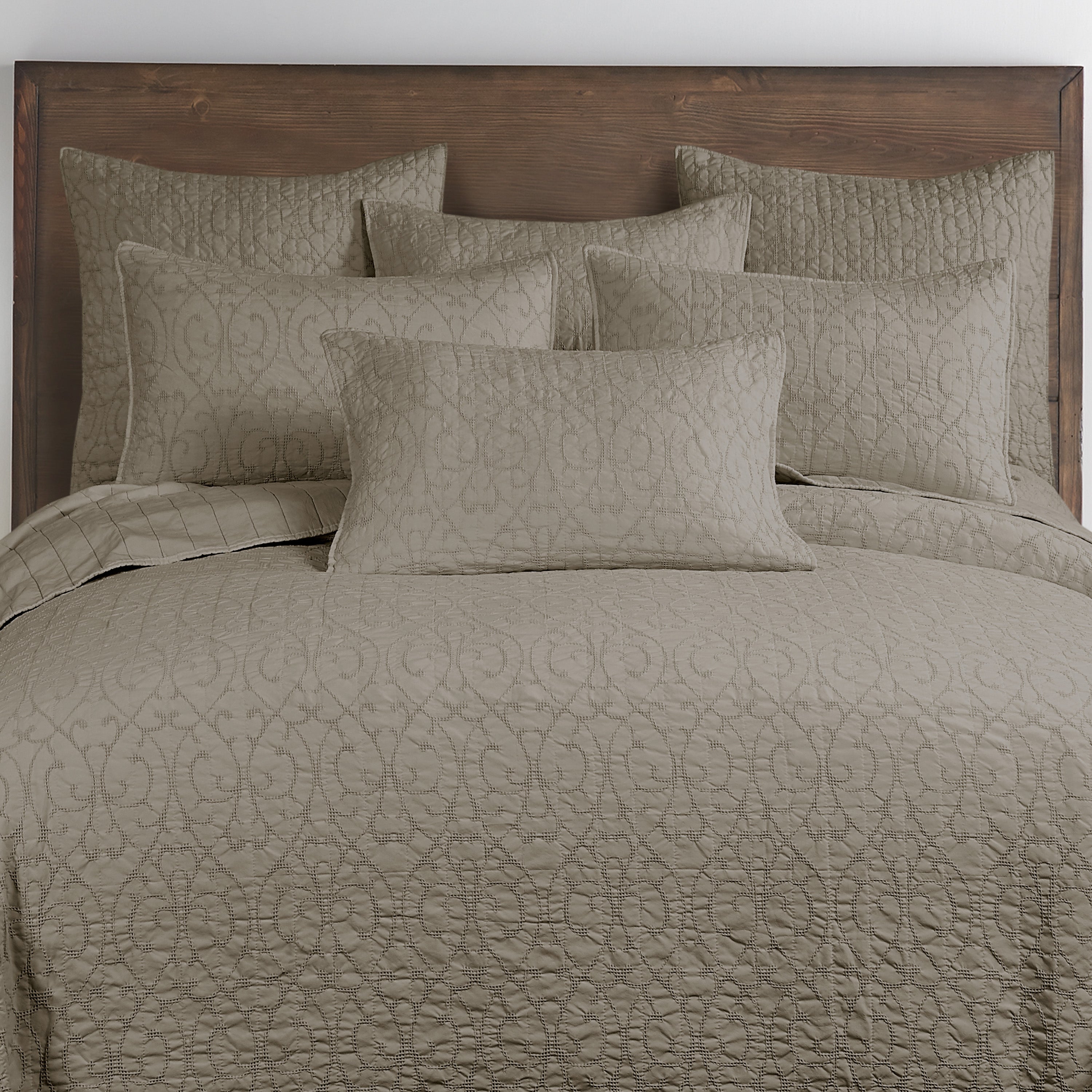 Levtex Home Beckett Taupe Bedspread Set Bedspreads