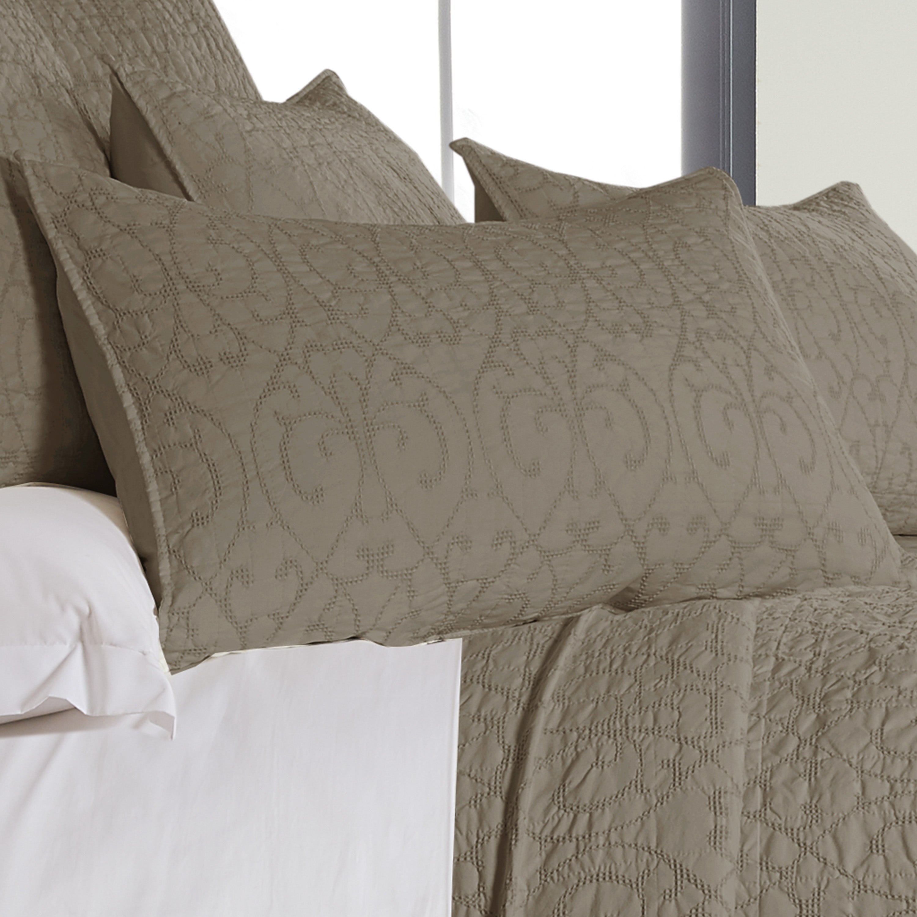 Levtex Home Beckett Taupe Bedspread Set Bedspreads