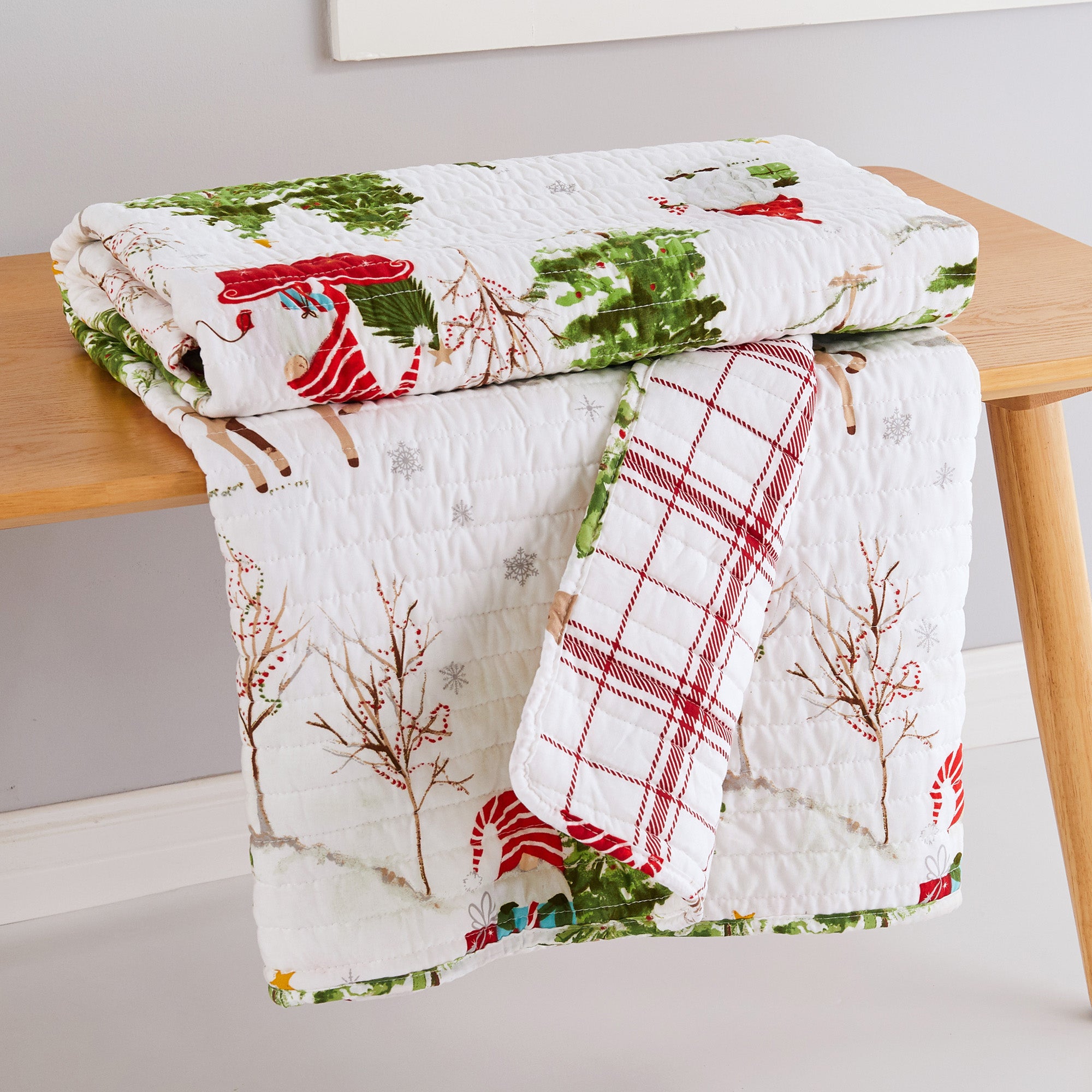 Levtex Home Gnome Forest Quilted Throw Throws