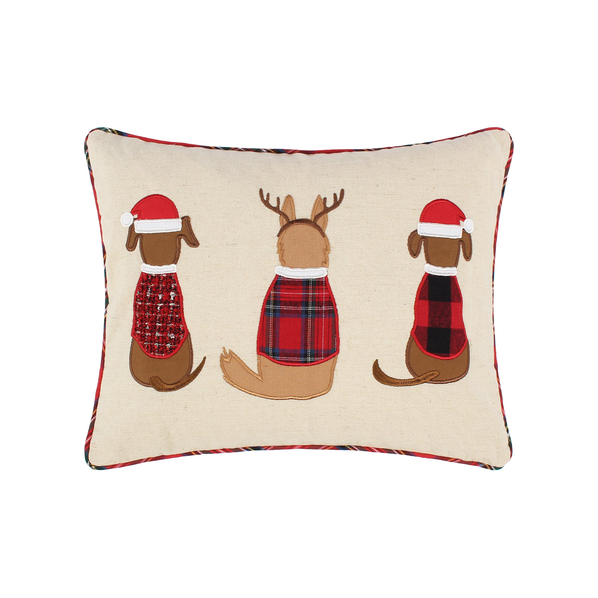 Levtex Home Jingle Paws Dogs Natural Pillow Decorative Pillows