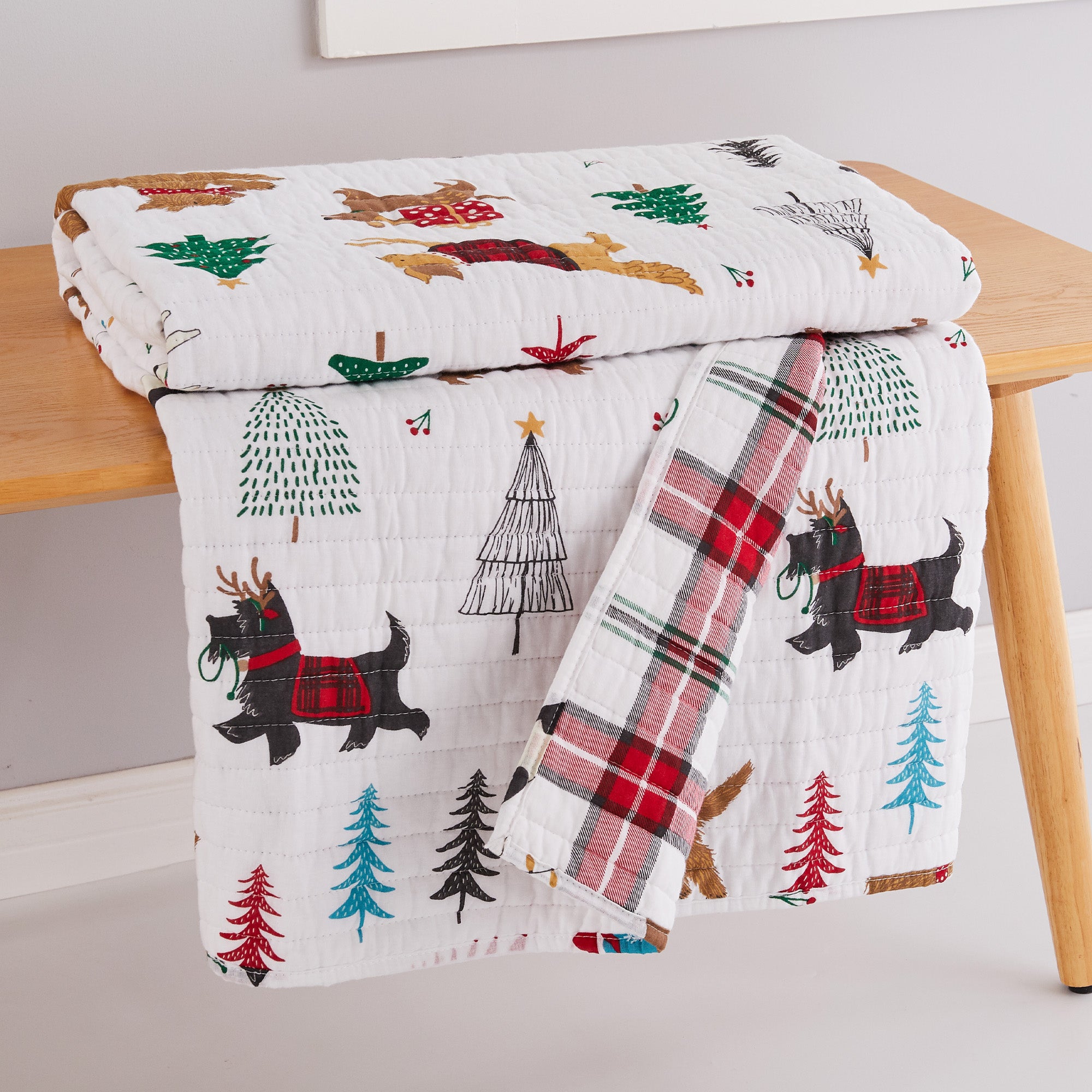 Levtex Home Jingle Paws Quilted Throw Throws