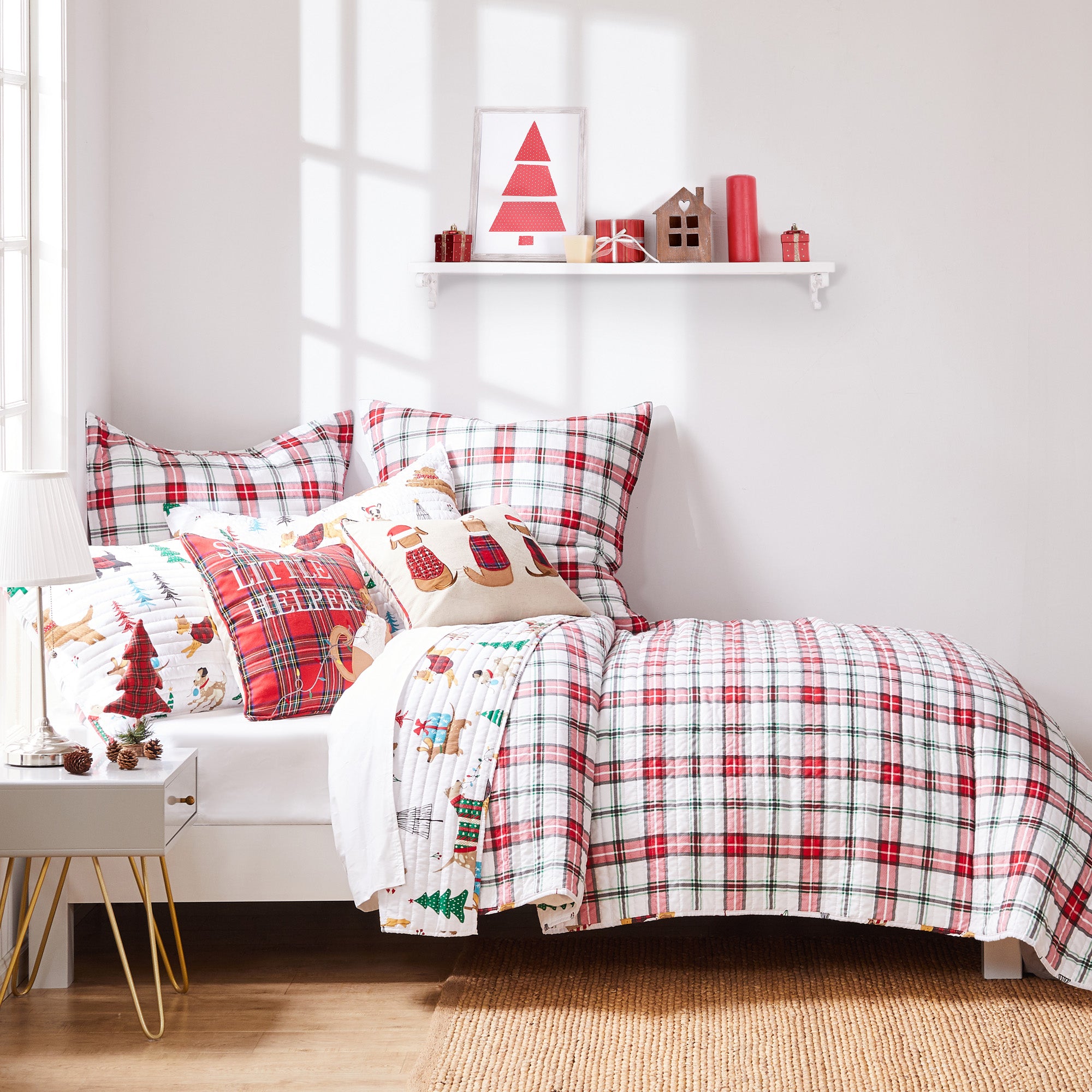 Levtex Home Jingle Paws Euro Sham Set of 2 Euro Shams