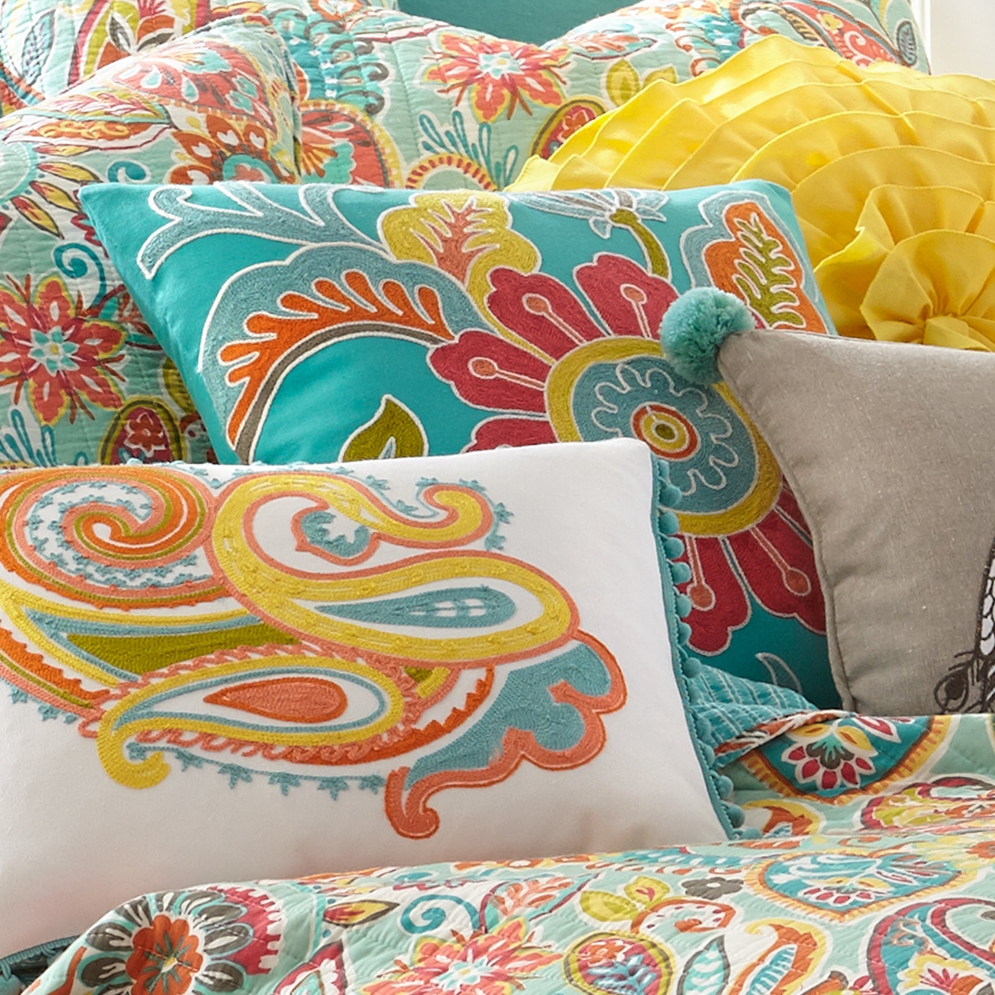 Levtex Home Palisades Floral Pillow Decorative Pillows