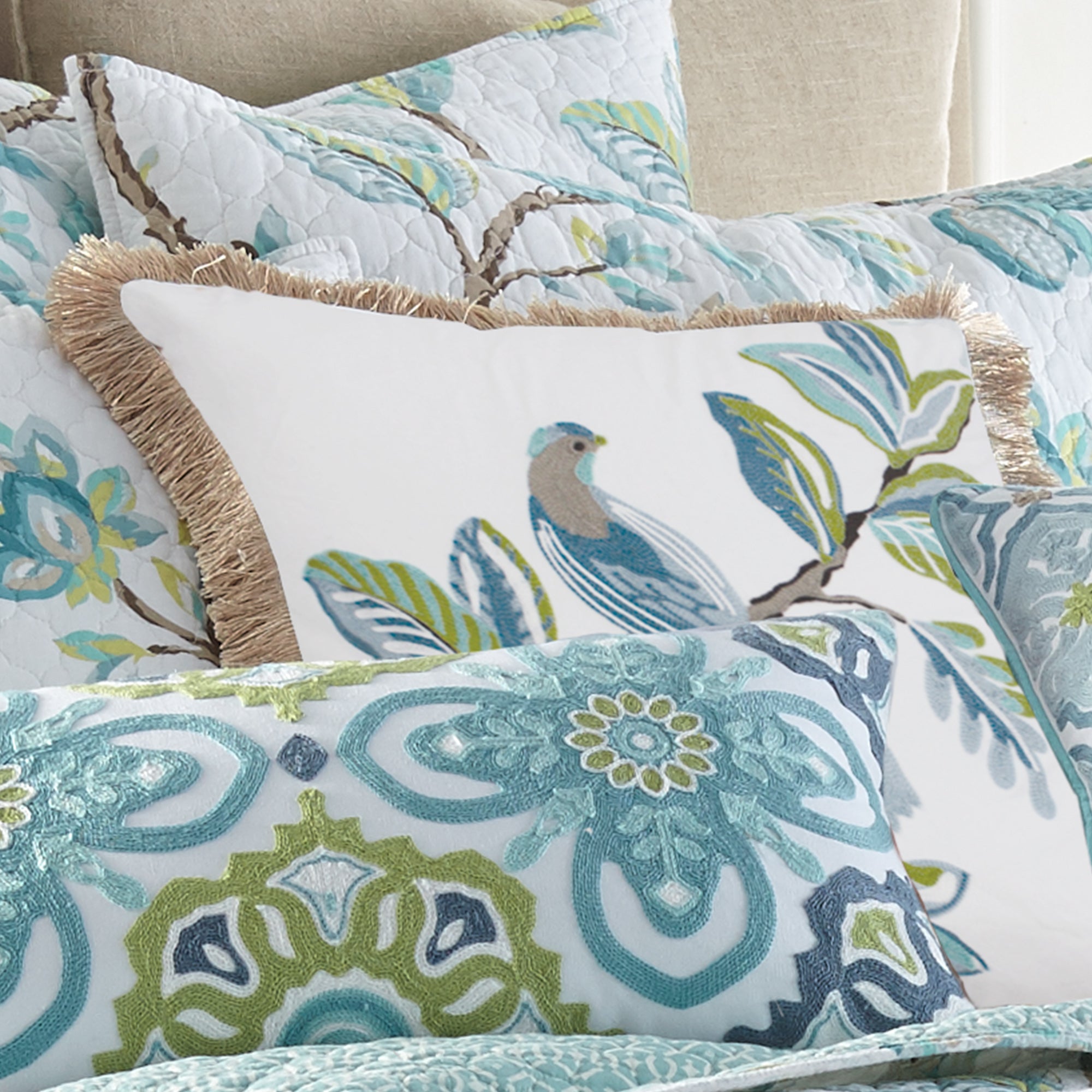 Levtex Home Cressida Bird Pillow Decorative Pillows