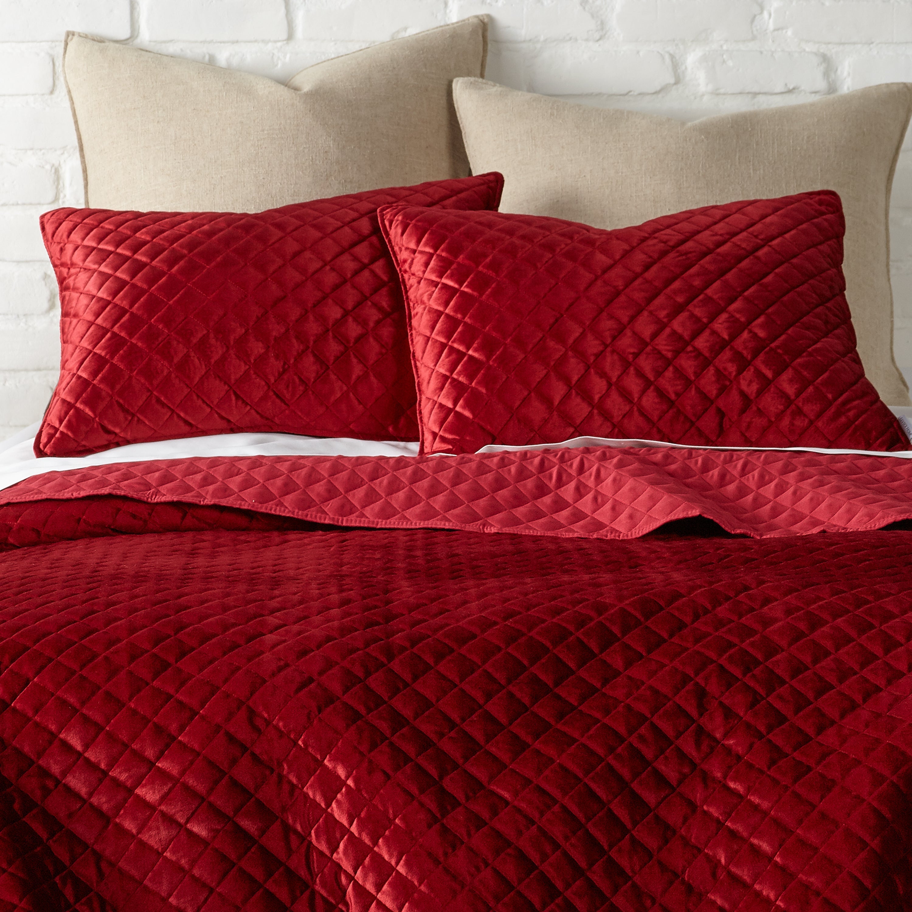 Levtex Home Red Velvet Quilt Set Quilts