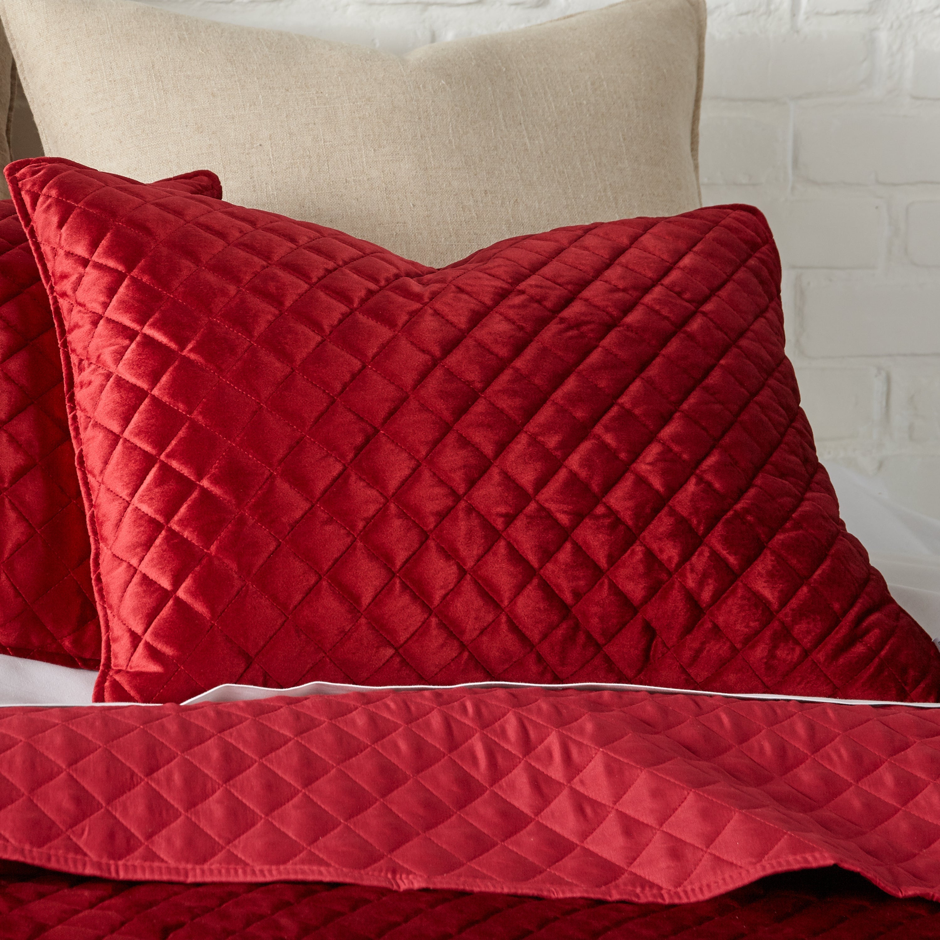 Levtex Home Red Velvet Quilt Set Quilts