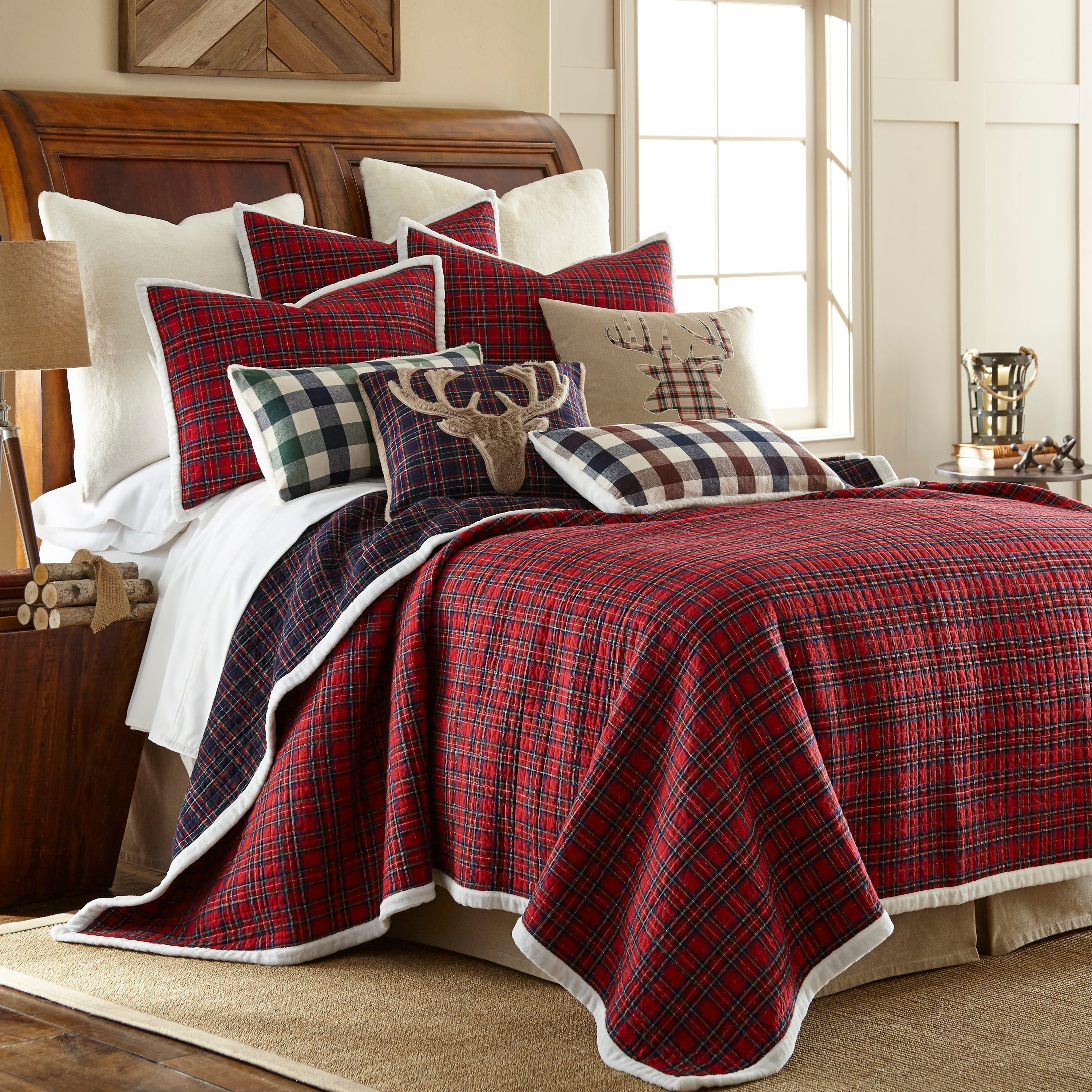 Levtex Home Plaid Fur Quilt Set Quilts