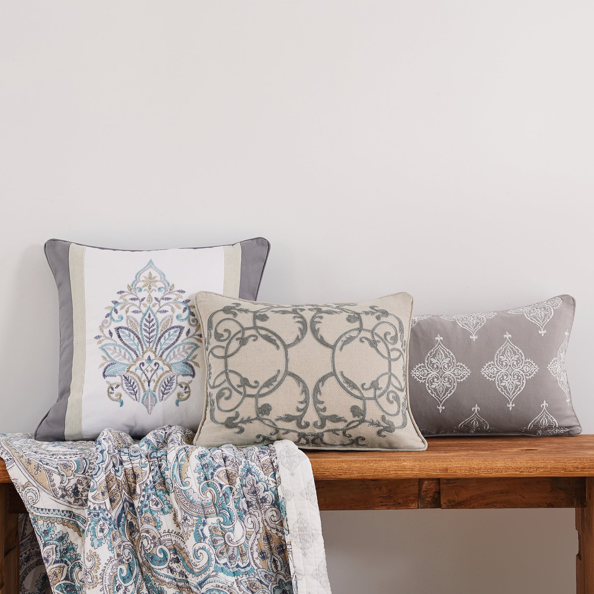 Levtex Home Rome Damask Pillow Decorative Pillows