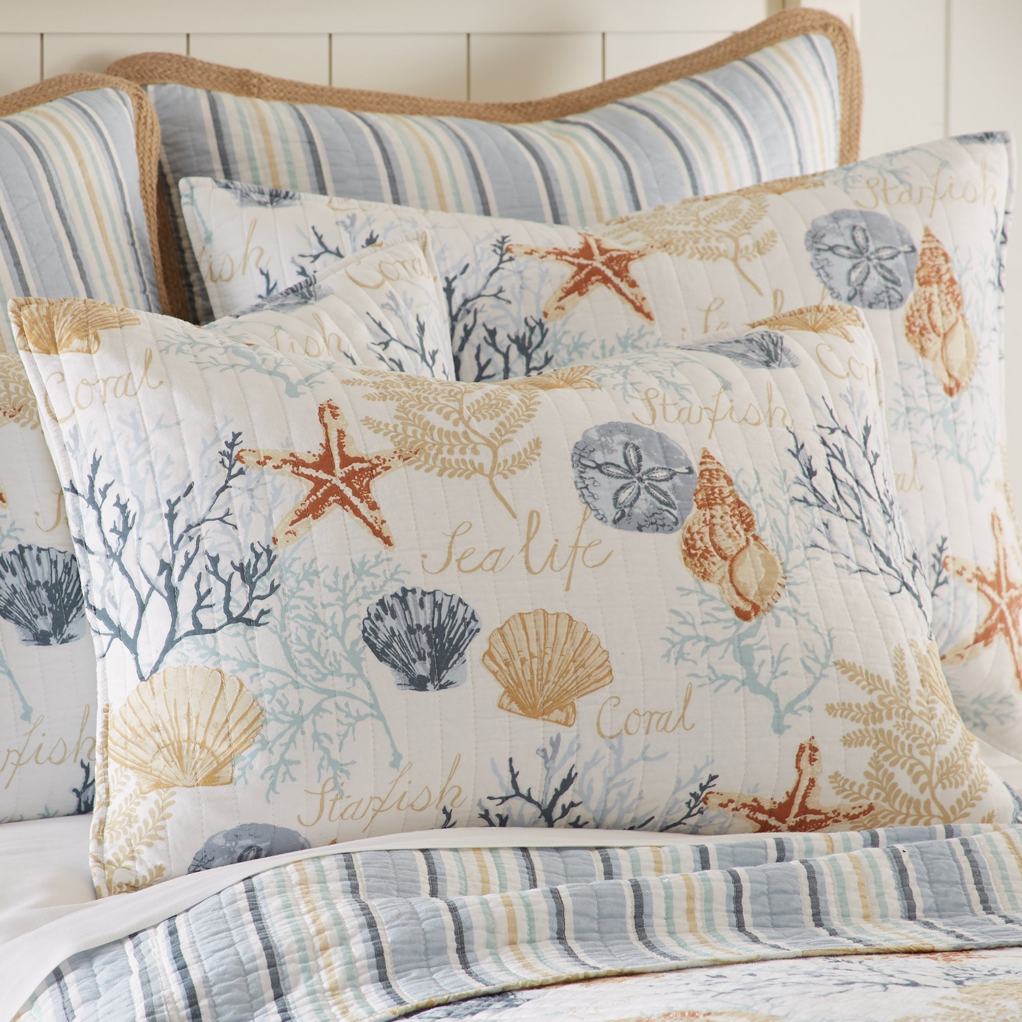 Levtex Home Coral Sealife Quilt Set Quilts