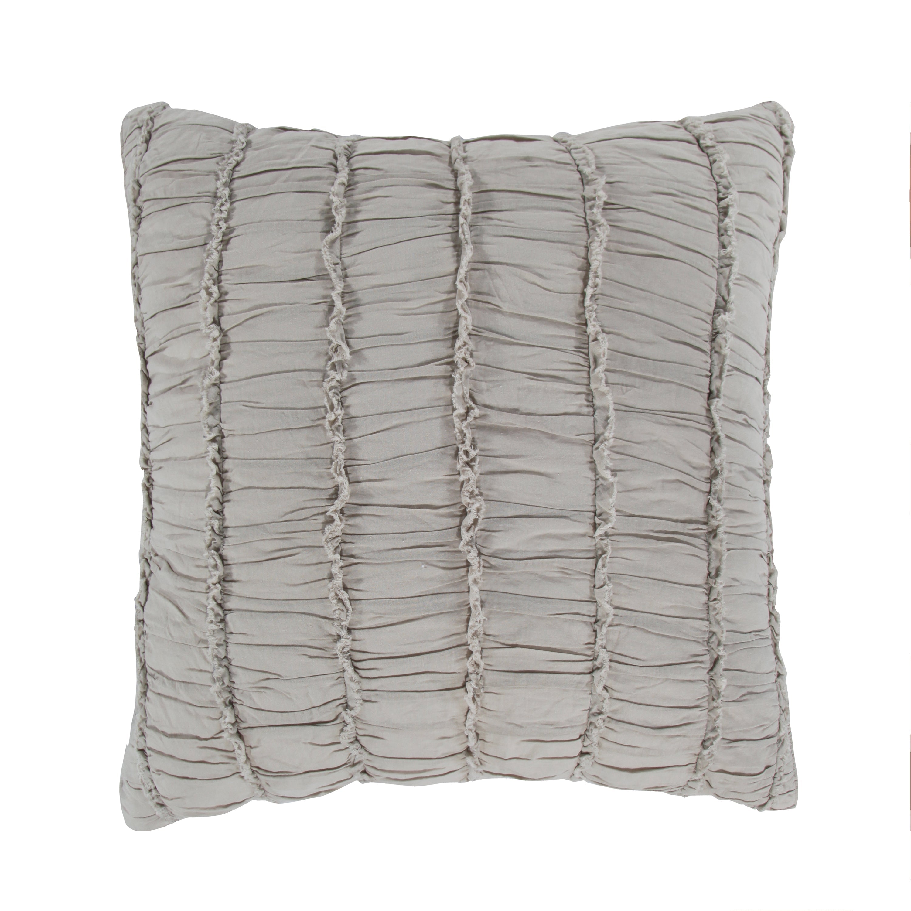 Levtex Home Taupe Ruched Euro Sham Euro Shams