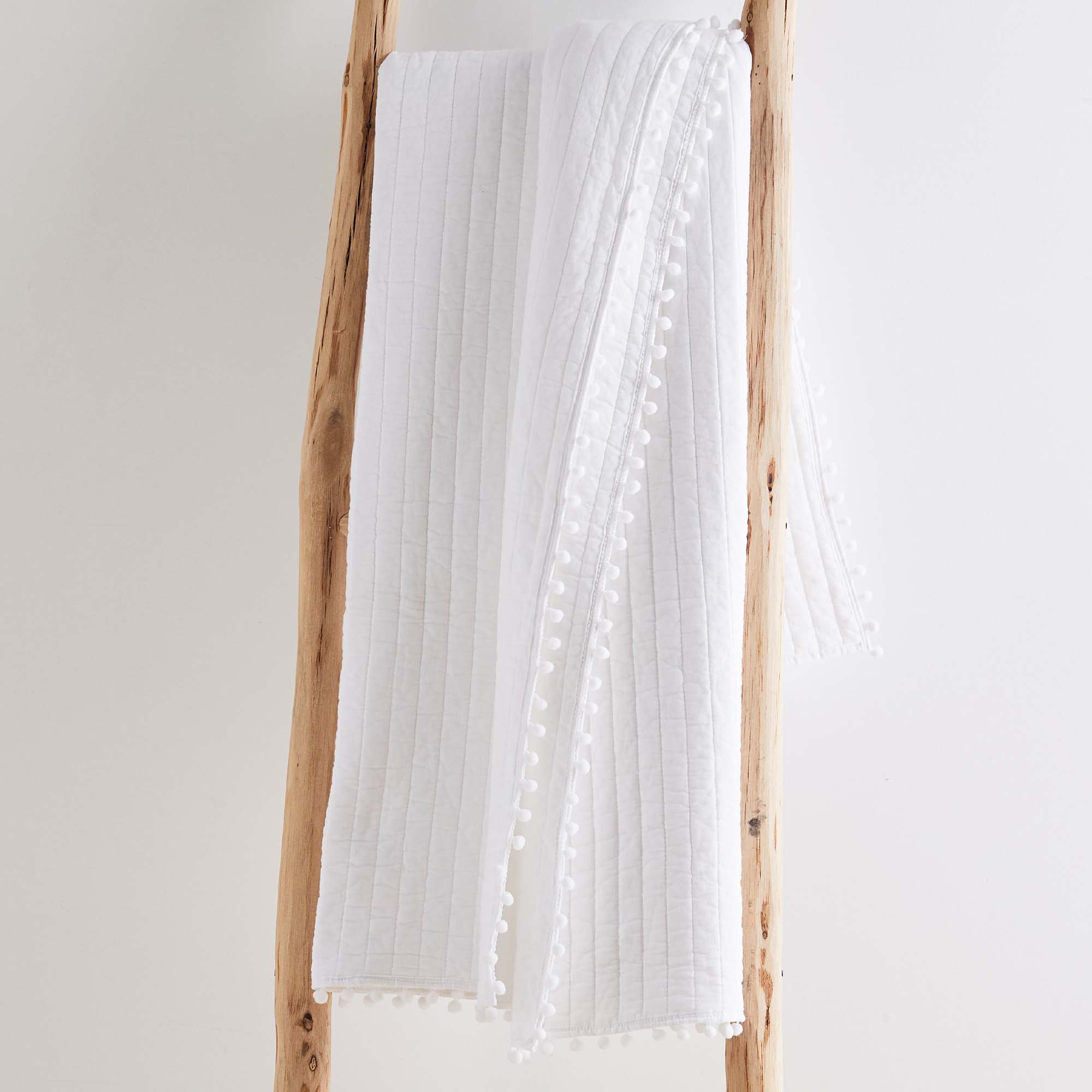 Levtex Home Pom Pom Quilted Throw Throws