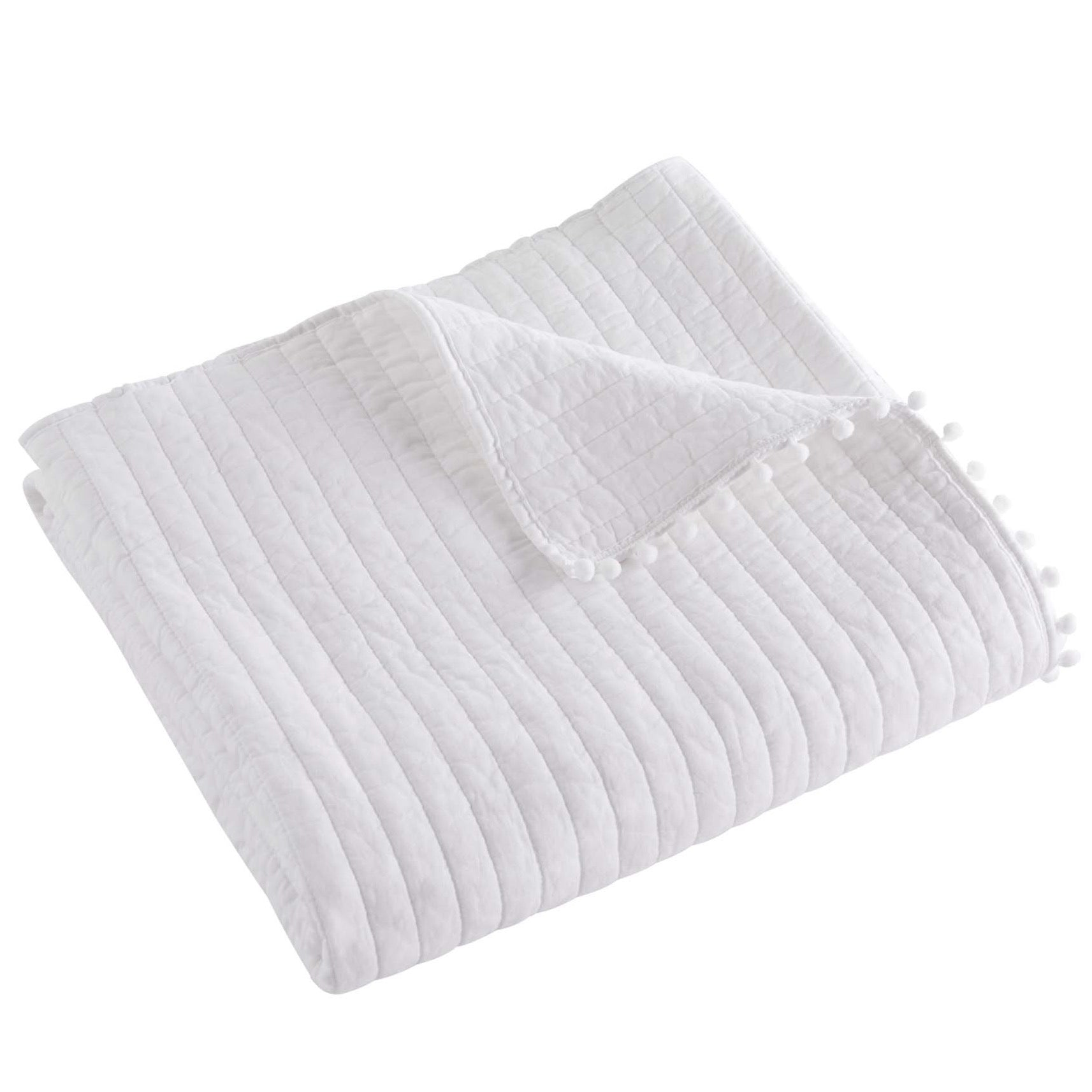 Levtex Home Pom Pom Quilted Throw Throws