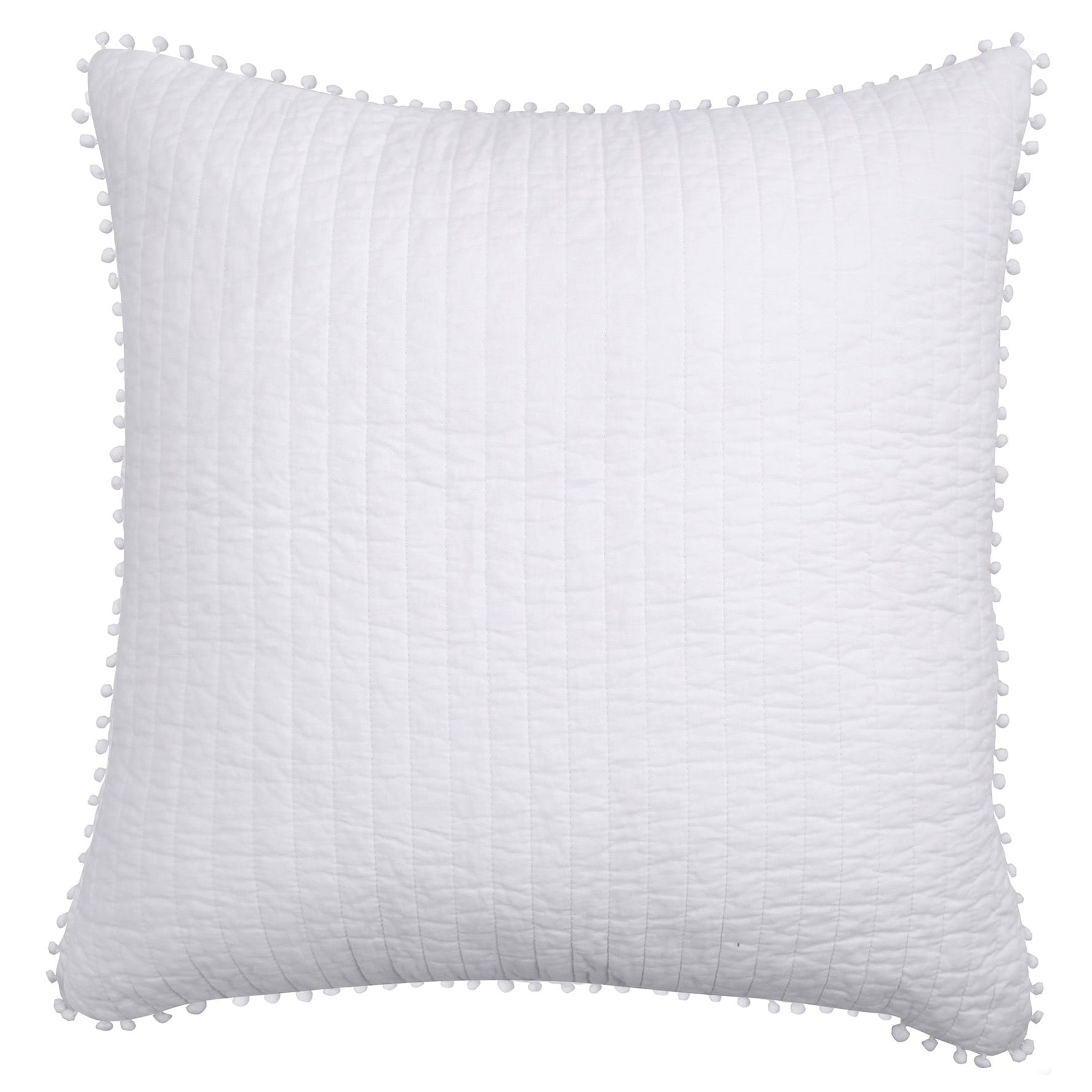 Levtex Home Pom Pom White Euro Sham Euro Shams
