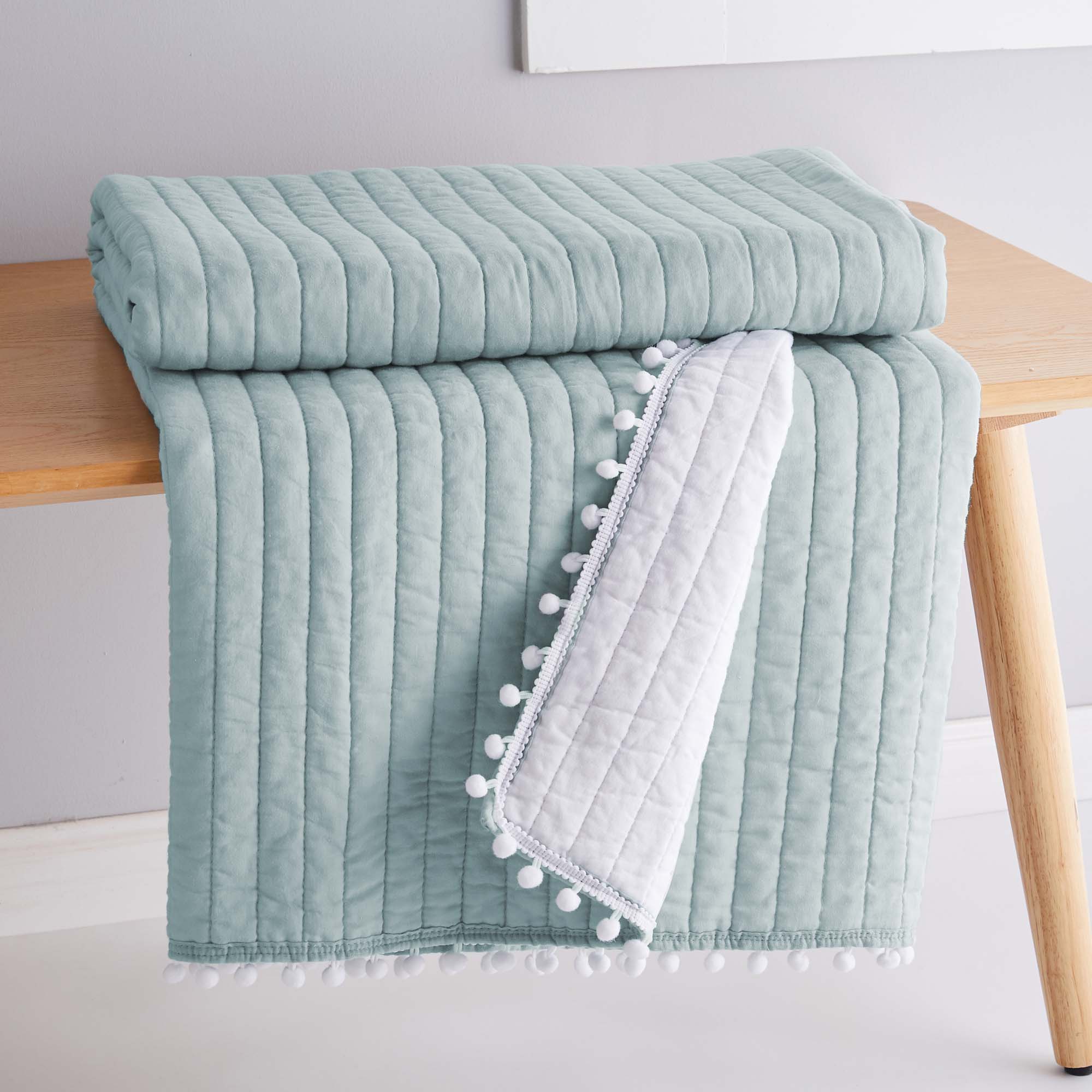 Levtex Home Pom Pom Quilted Throw Throws