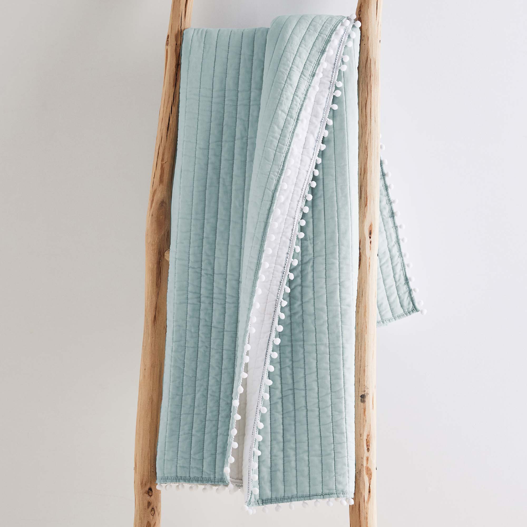 Levtex Home Pom Pom Quilted Throw Throws