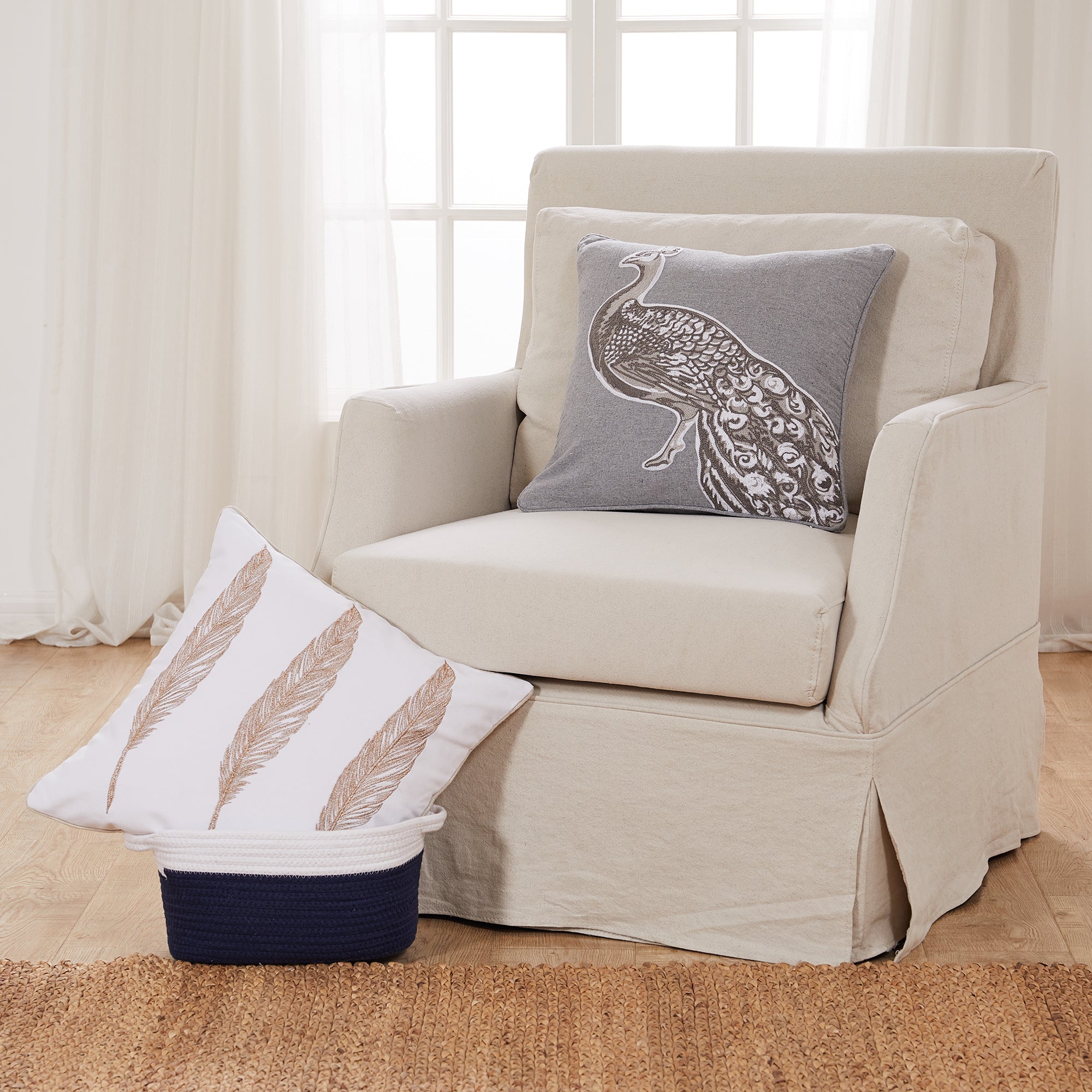 Levtex Home Pisa Peacock Pillow Decorative Pillows