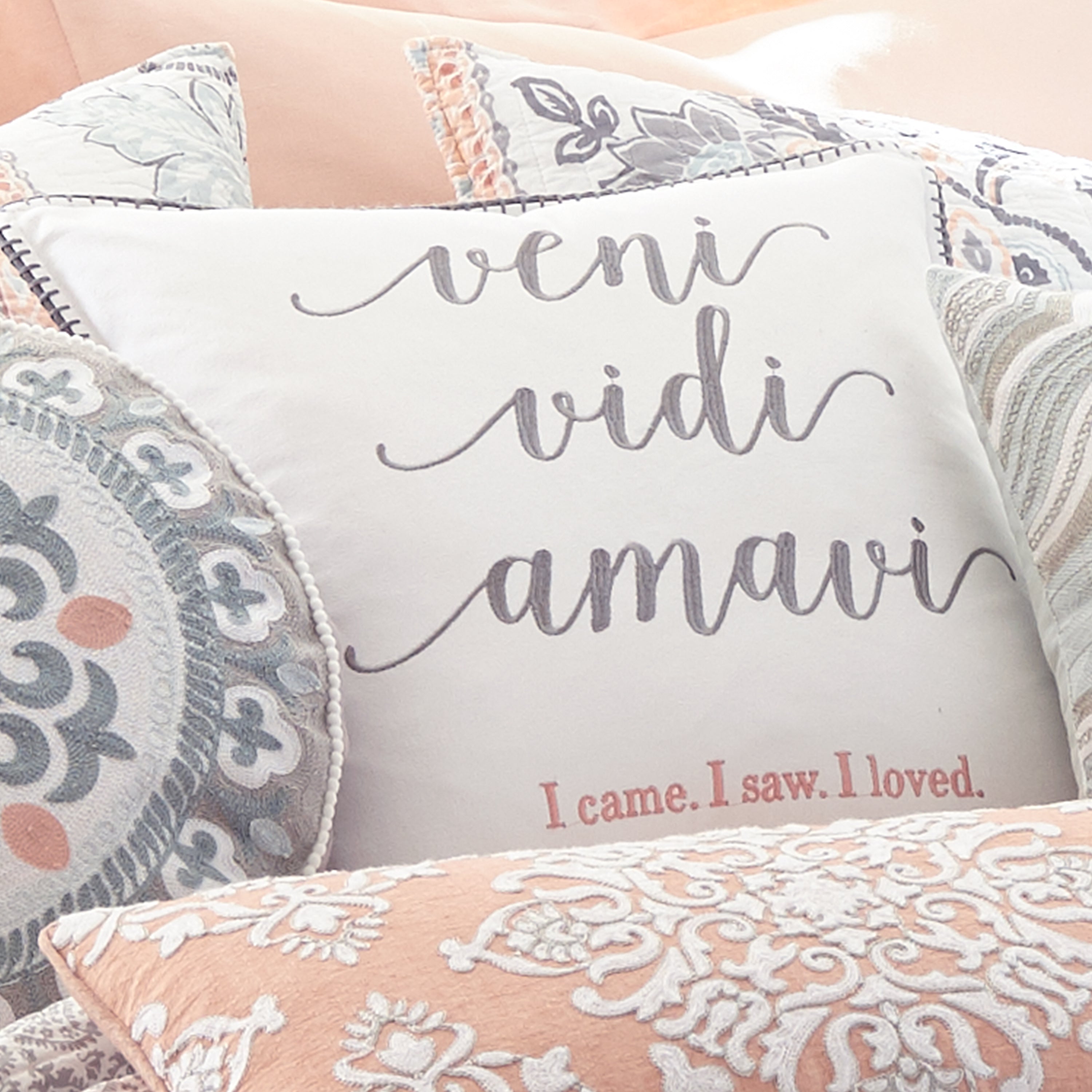 Levtex Home Darcy Veni Vidi Pillow Decorative Pillows
