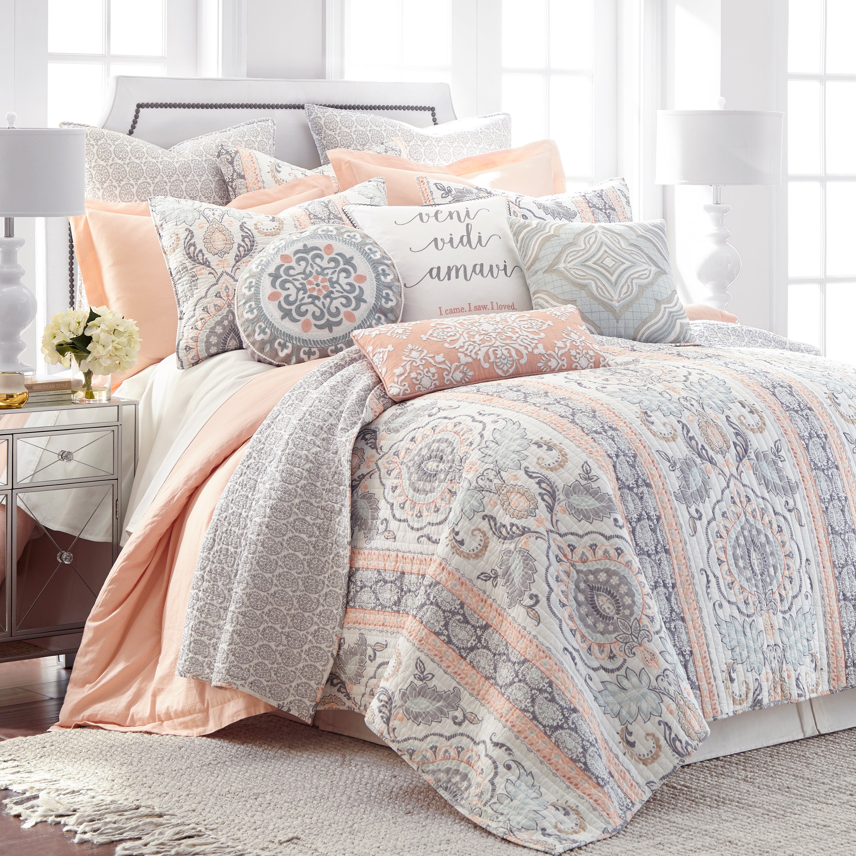 Levtex Home Darcy Euro Sham 2pk Euro Shams