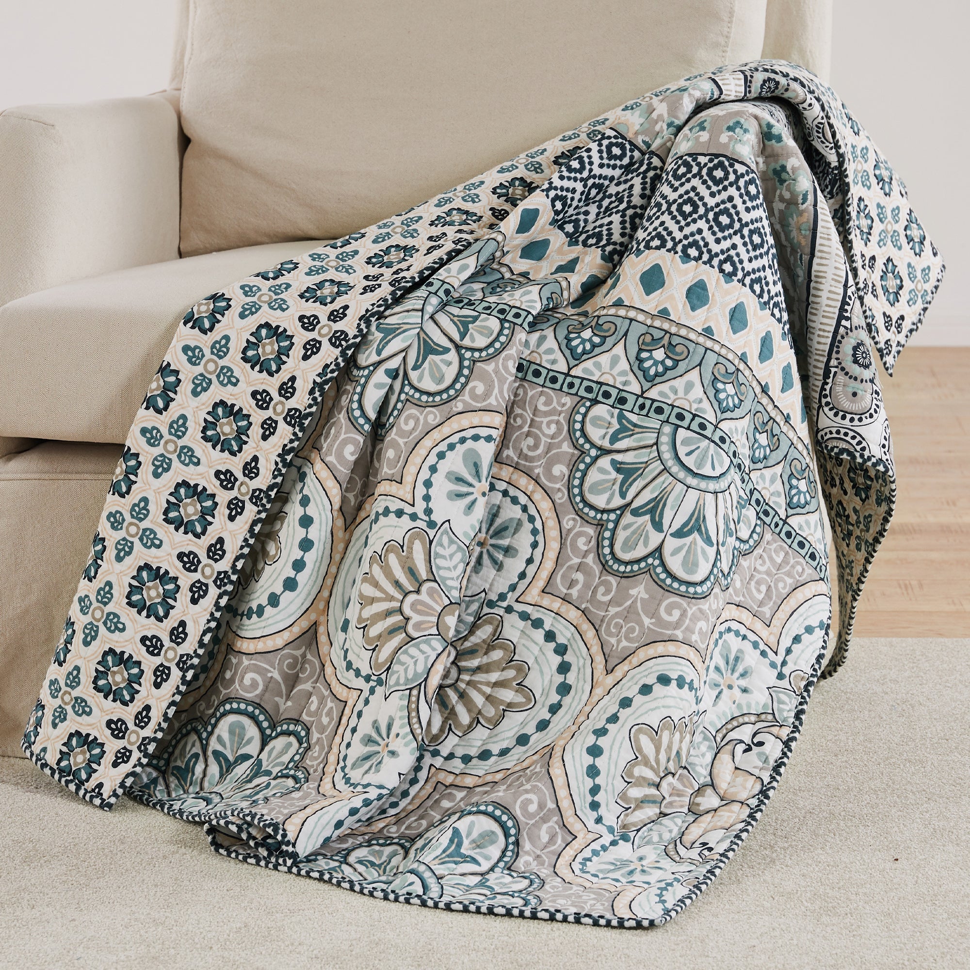 Levtex Home Addie Quilted Throw Throws