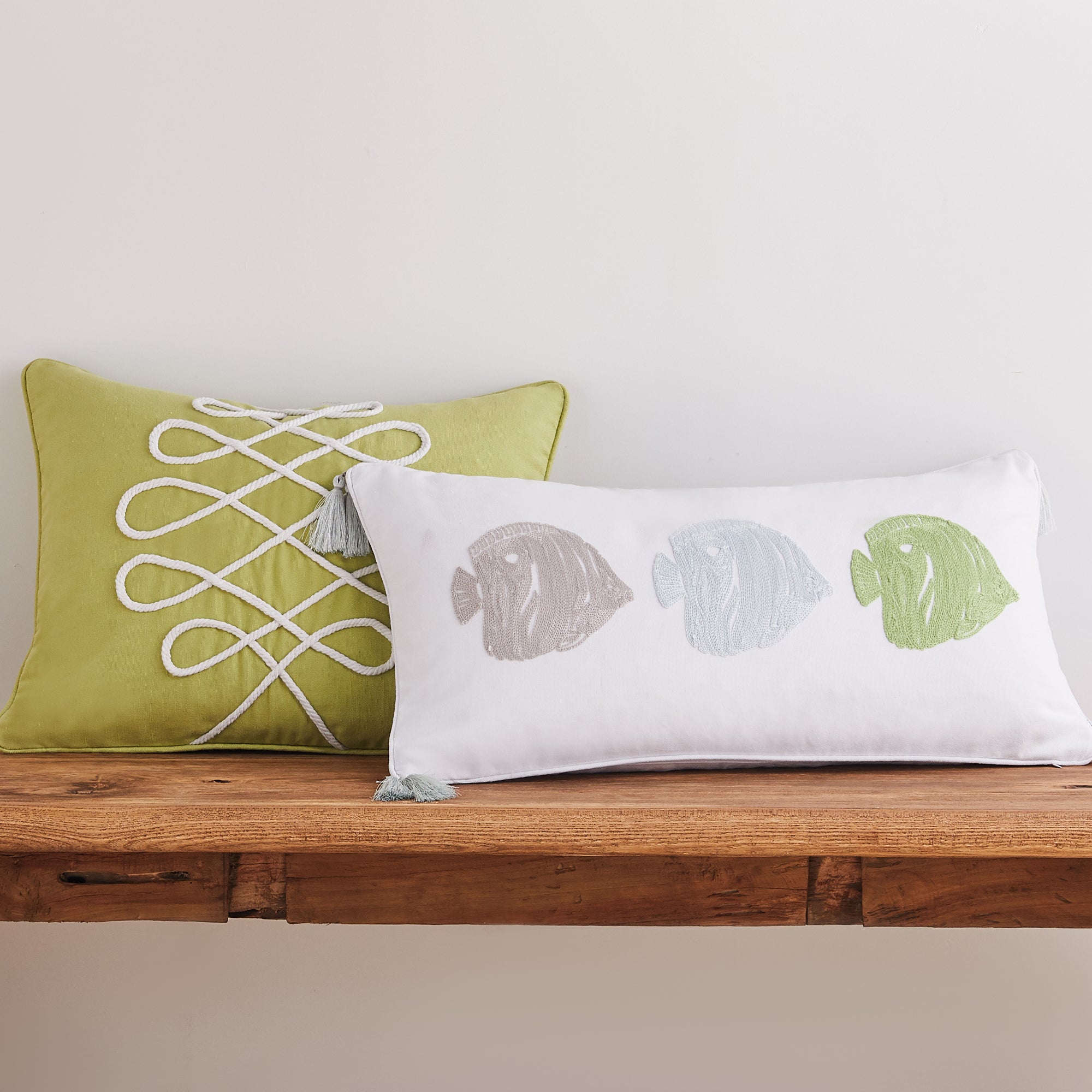 Levtex Home Deva Beach Fishes Pillow Decorative Pillows