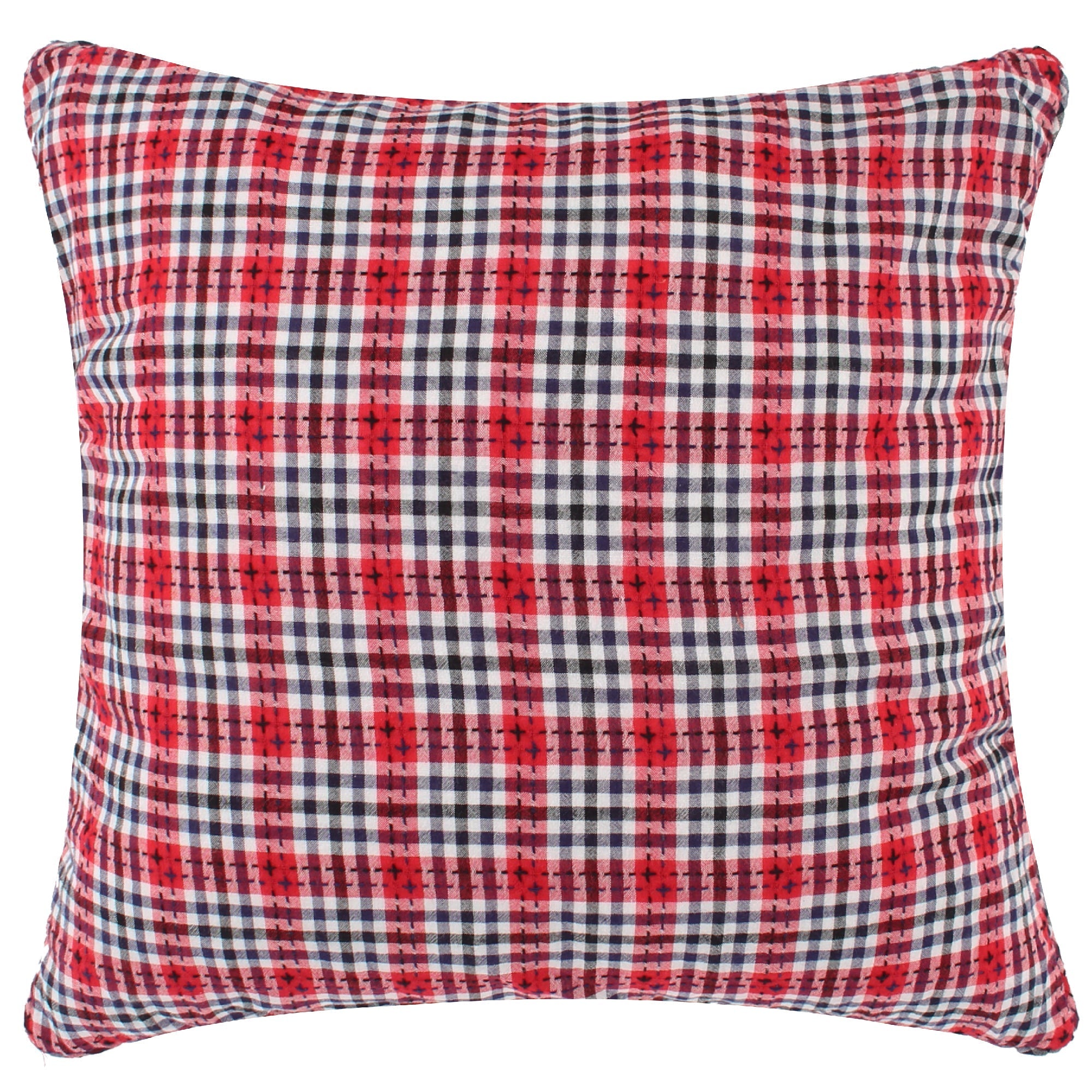 Levtex Home Americana Red Navy Stitched Pillow Decorative Pillows