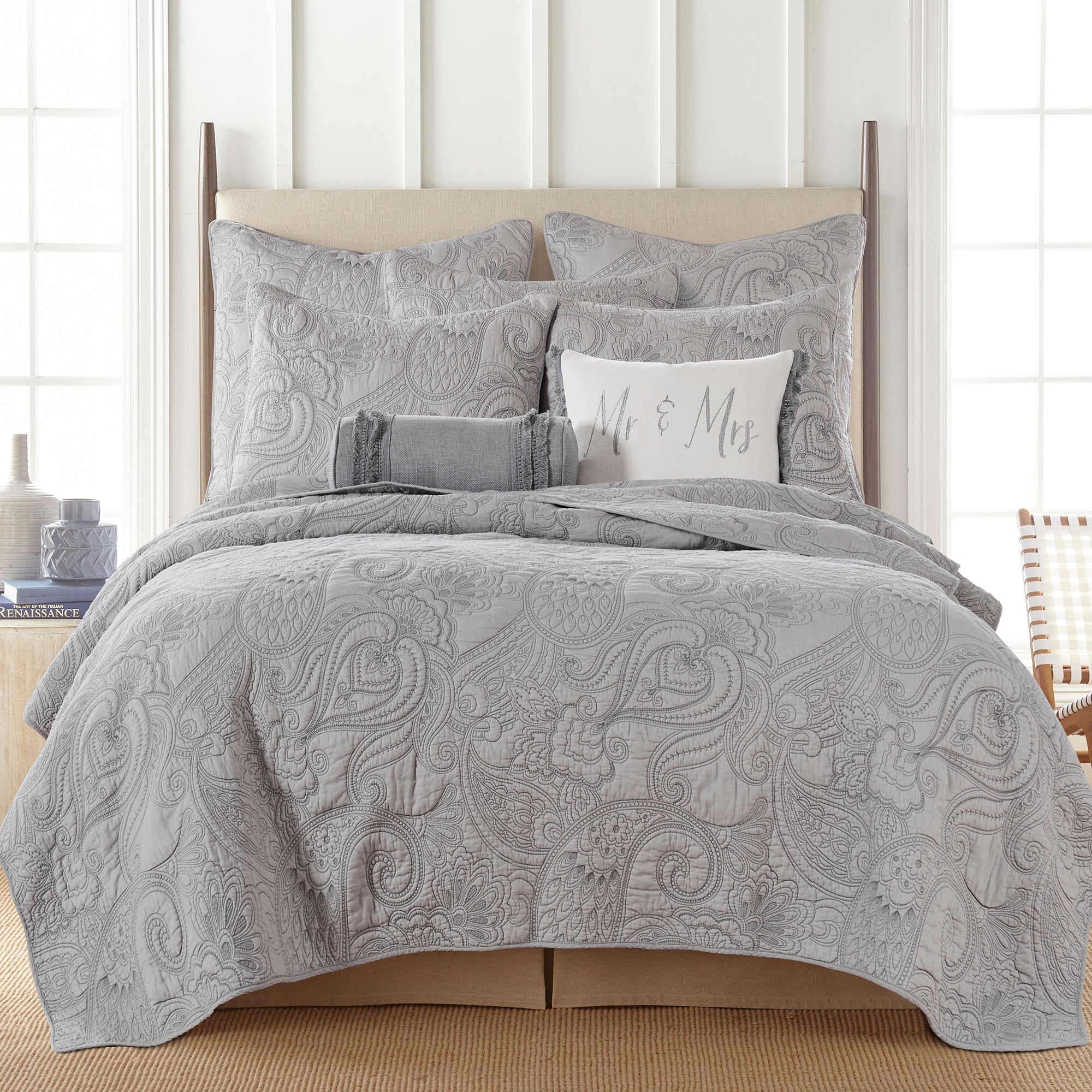 Levtex Home Perla Grey Quilt Set Quilts