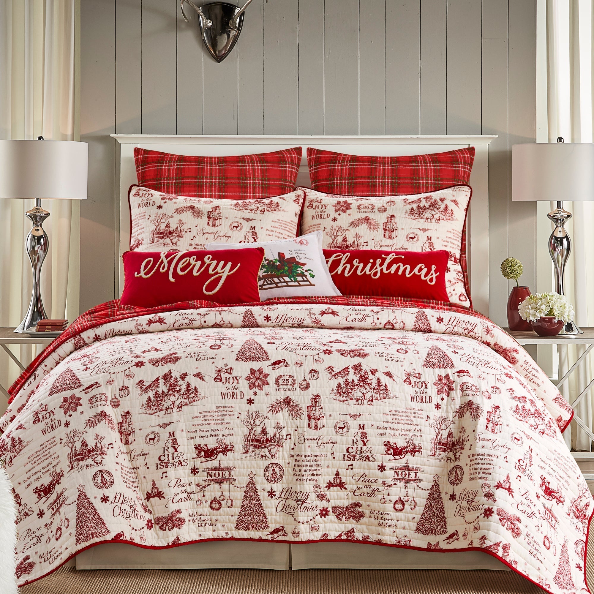 Levtex Home Yuletide Euro Sham Set of 2 Euro Shams