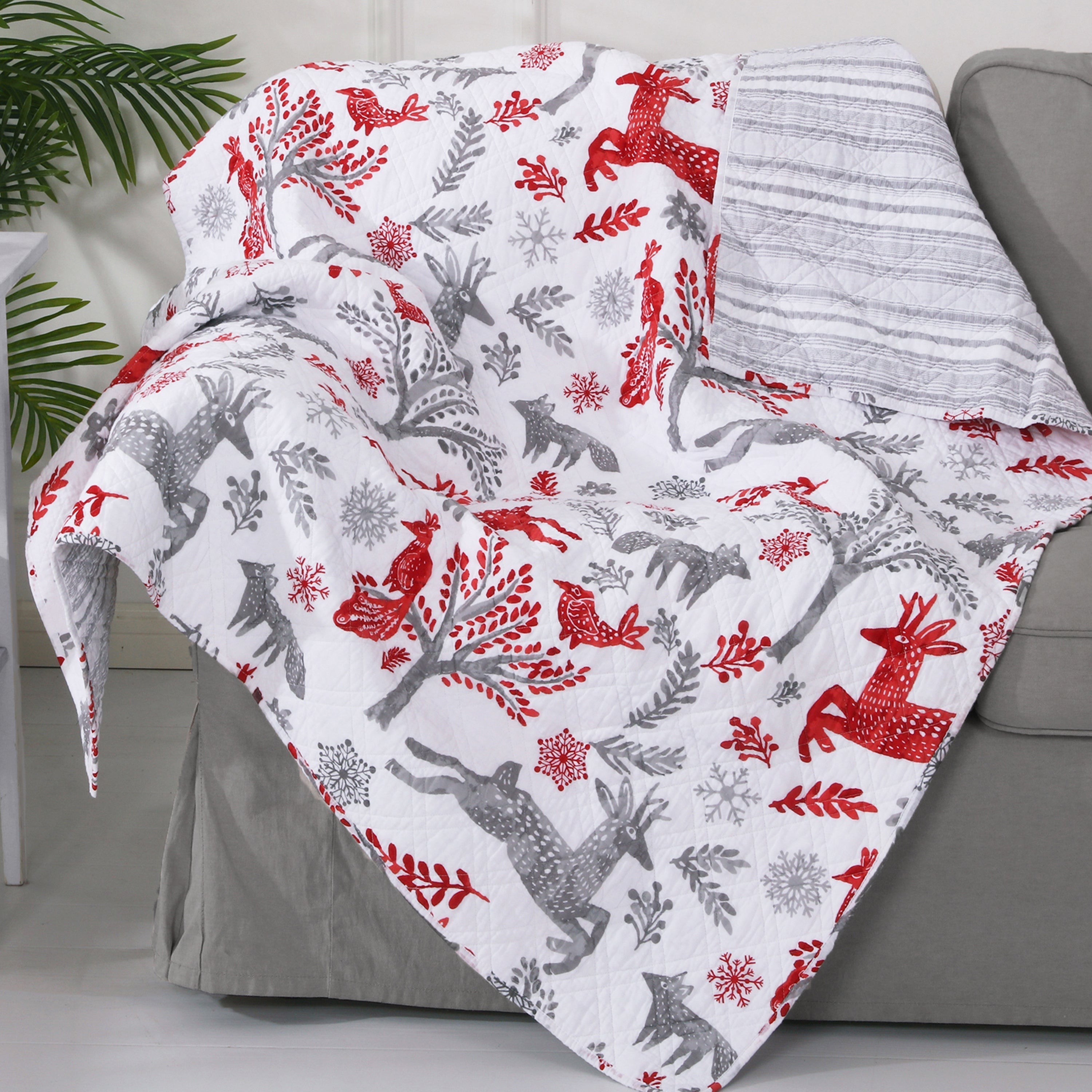 Levtex Home Winterland Quilted Throw Throws