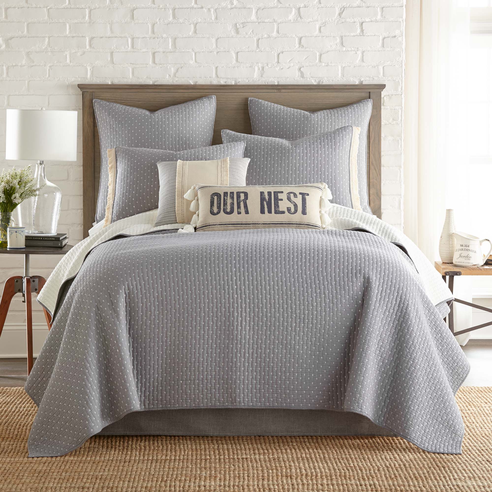 Levtex Home Cross Stitch Quilt Set Quilts