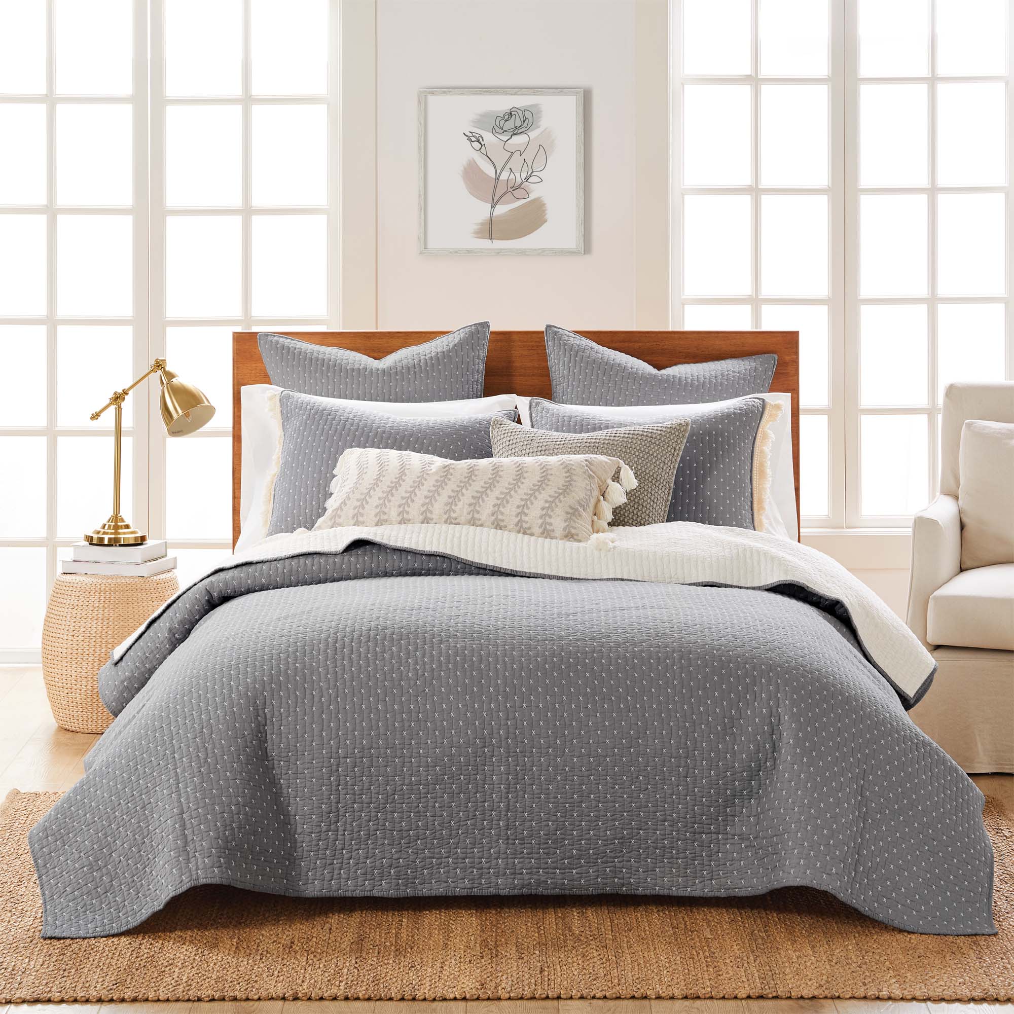 Levtex Home Cross Stitch Quilt Set Quilts