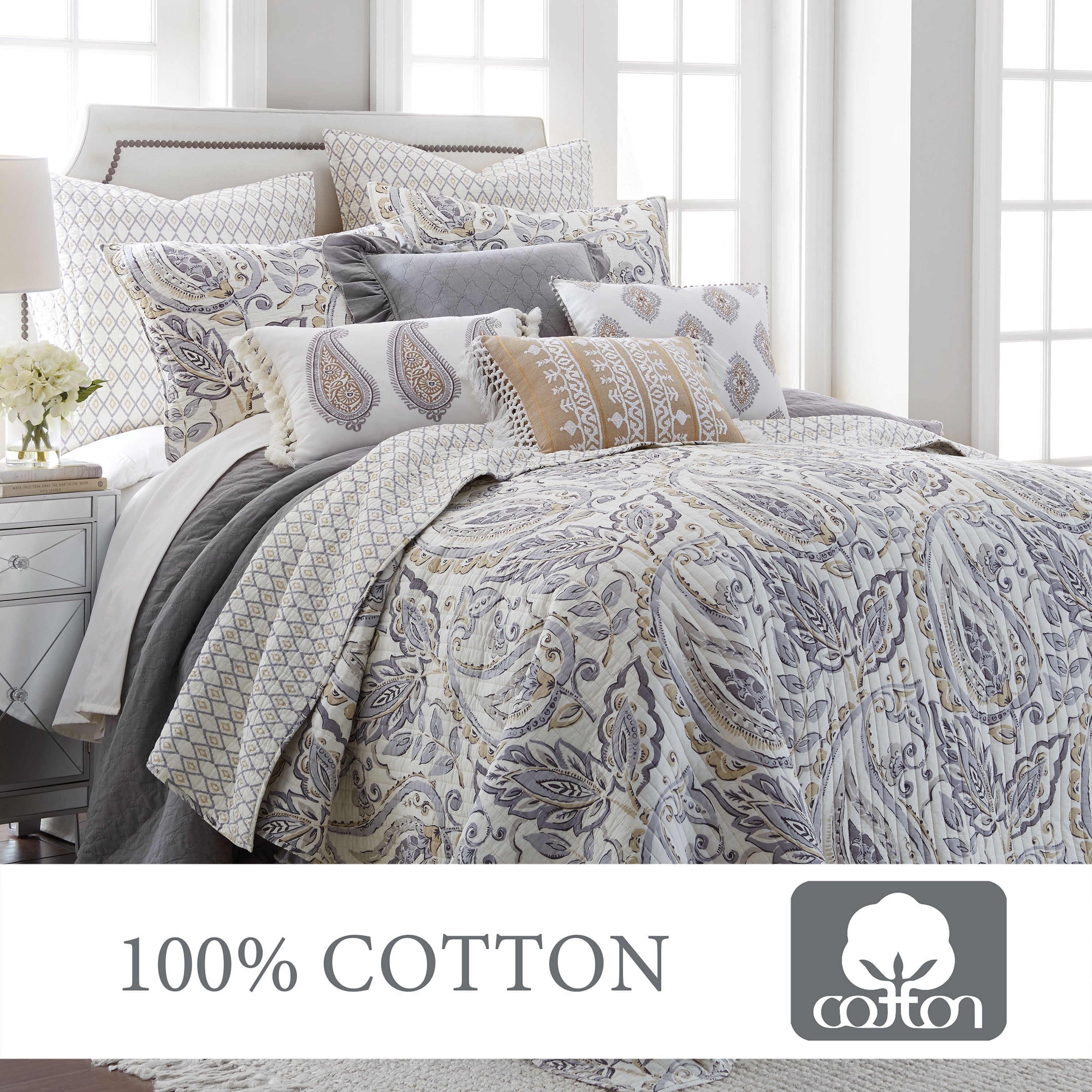 Levtex Home Tamsin Grey Quilt Set Quilts