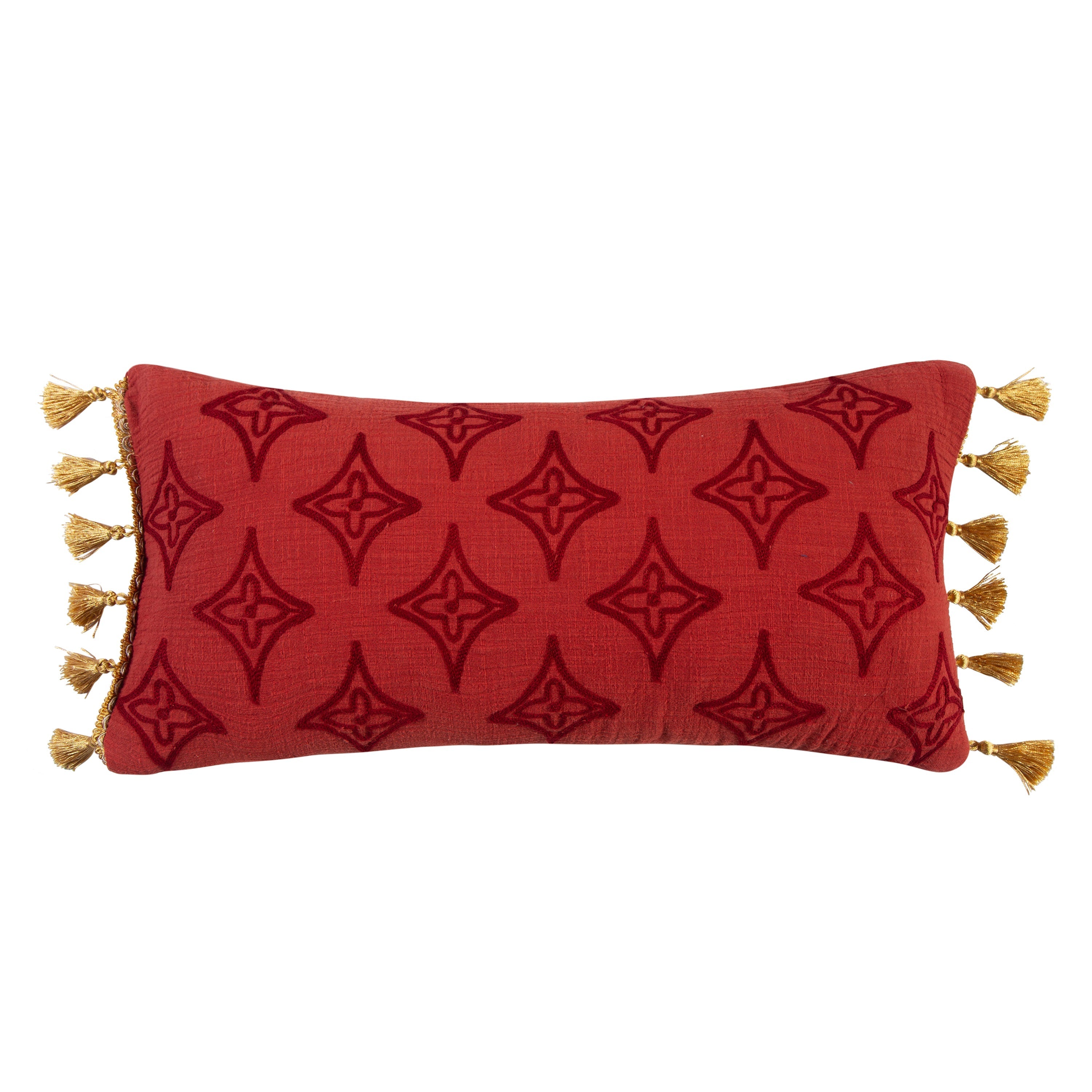 Moreno Red Tassel Pillow