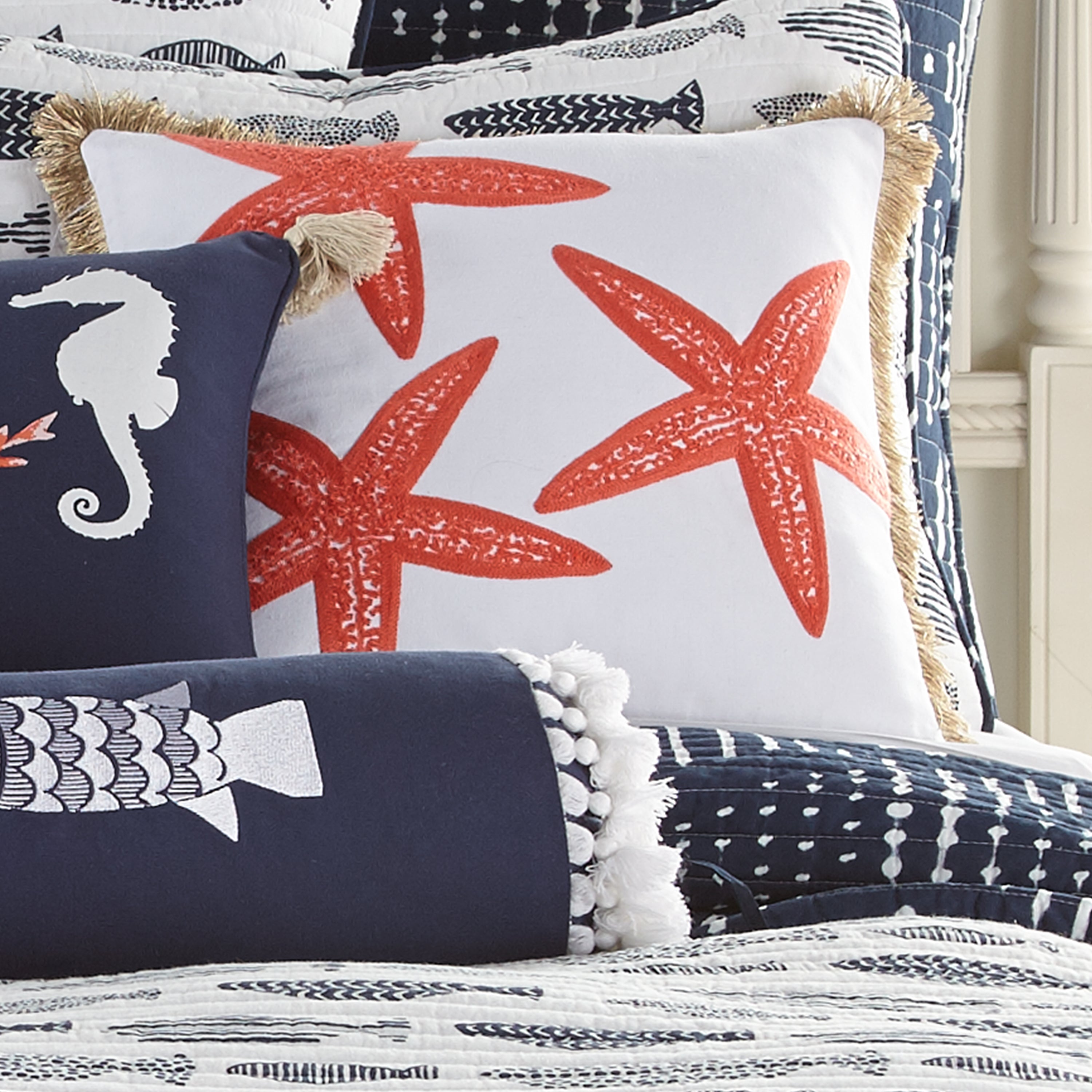 Levtex Home Bakio Starfish Pillow Decorative Pillows