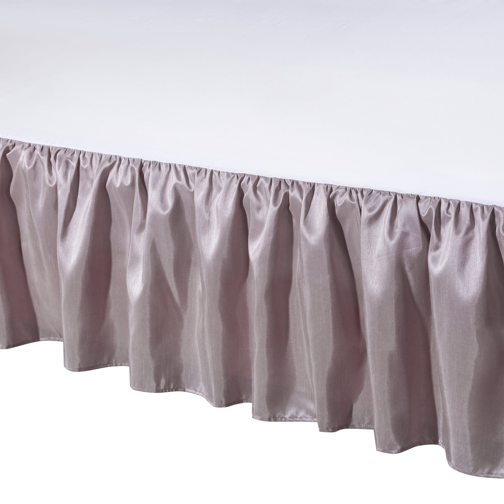Levtex Home Lilac Faux Silk Dust Ruffle Dust Ruffles