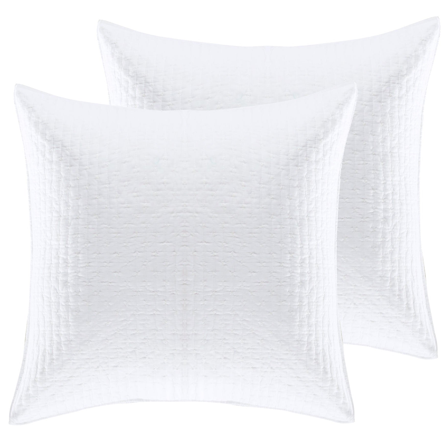 Levtex Home Cross Stitch Euro Sham Set of 2 Euro Shams