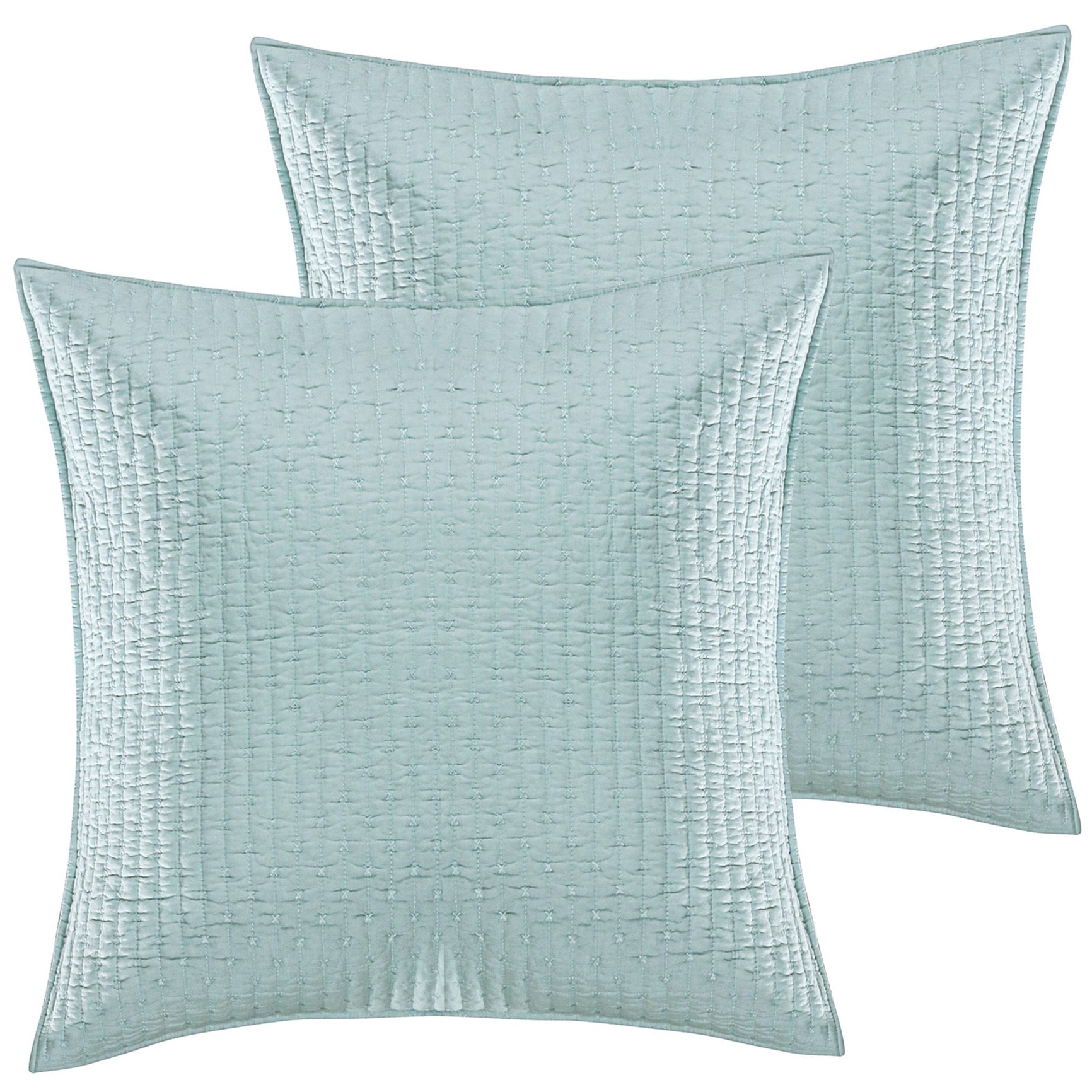 Levtex Home Cross Stitch Euro Sham Set of 2 Euro Shams