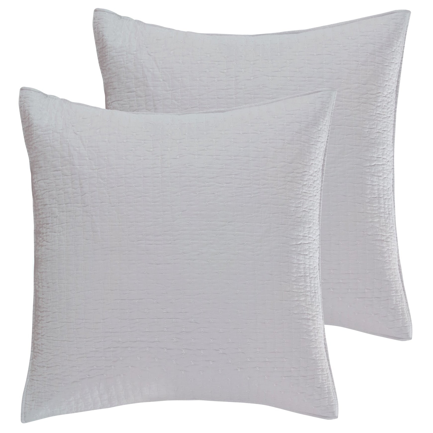 Levtex Home Cross Stitch Euro Sham Set of 2 Euro Shams