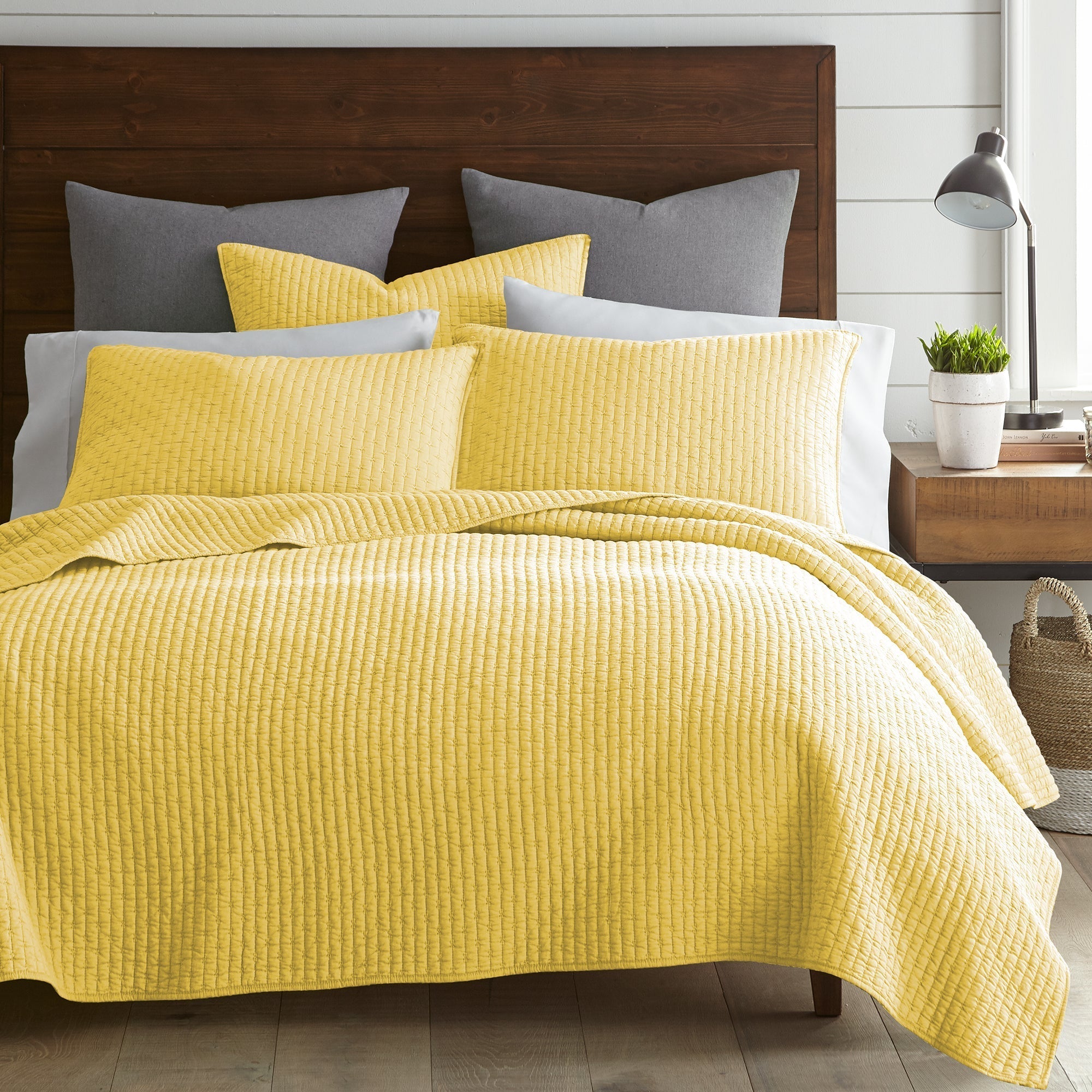 Levtex Home Cross Stitch Euro Sham Set of 2 Euro Shams