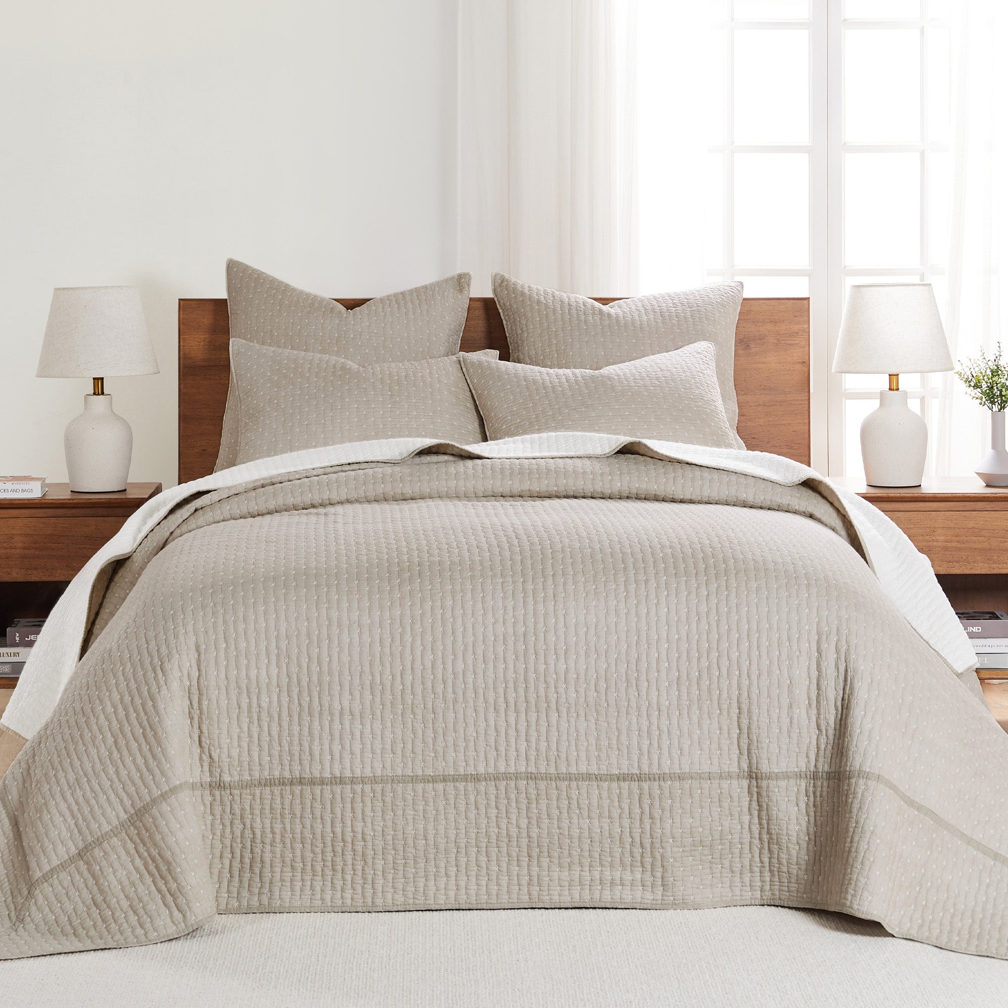 Levtex Home Cross Stitch Bedspread Set Bedspreads