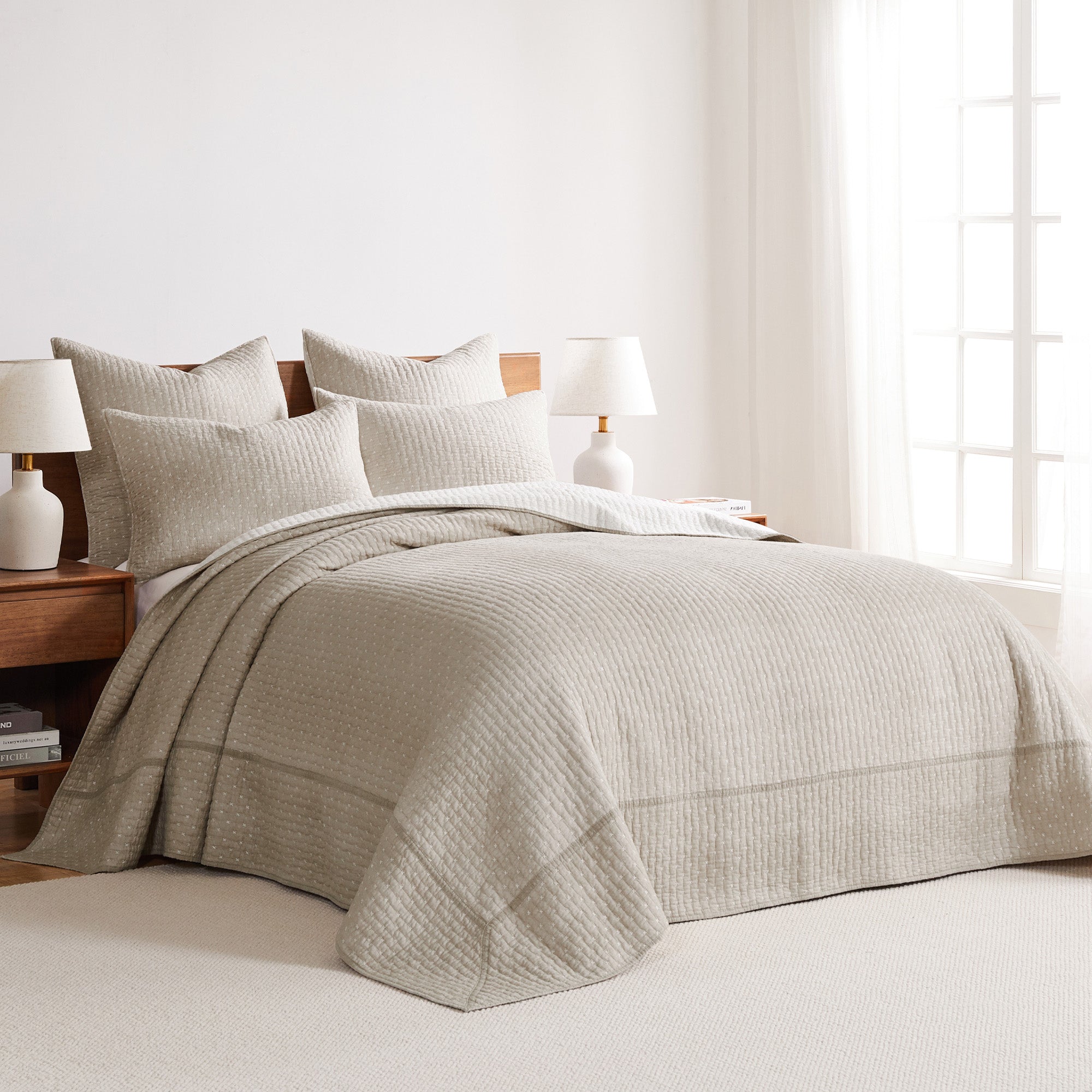 Levtex Home Cross Stitch Bedspread Set Bedspreads