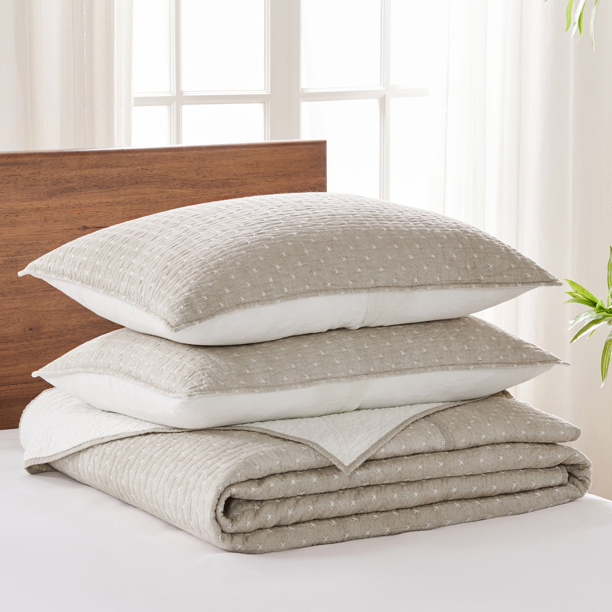 Levtex Home Cross Stitch Bedspread Set Bedspreads