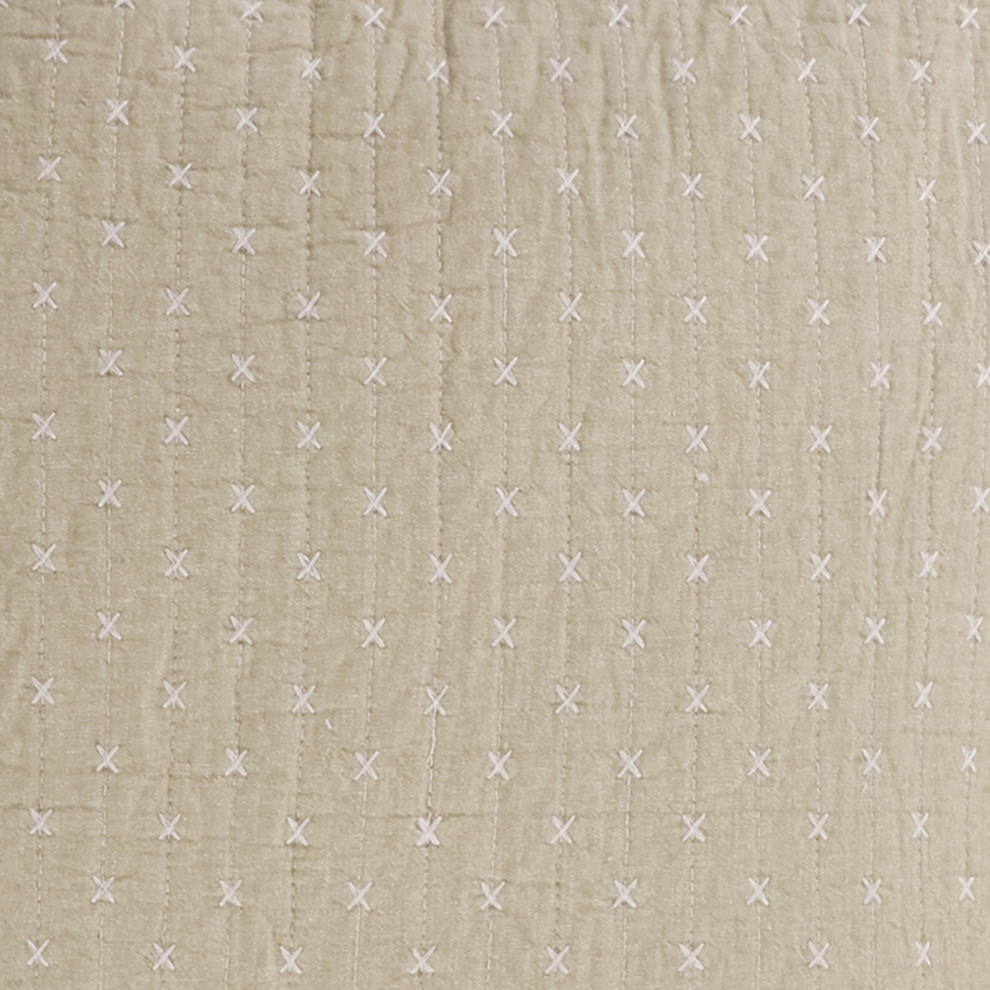 Levtex Home Cross Stitch Euro Sham Set of 2 Euro Shams