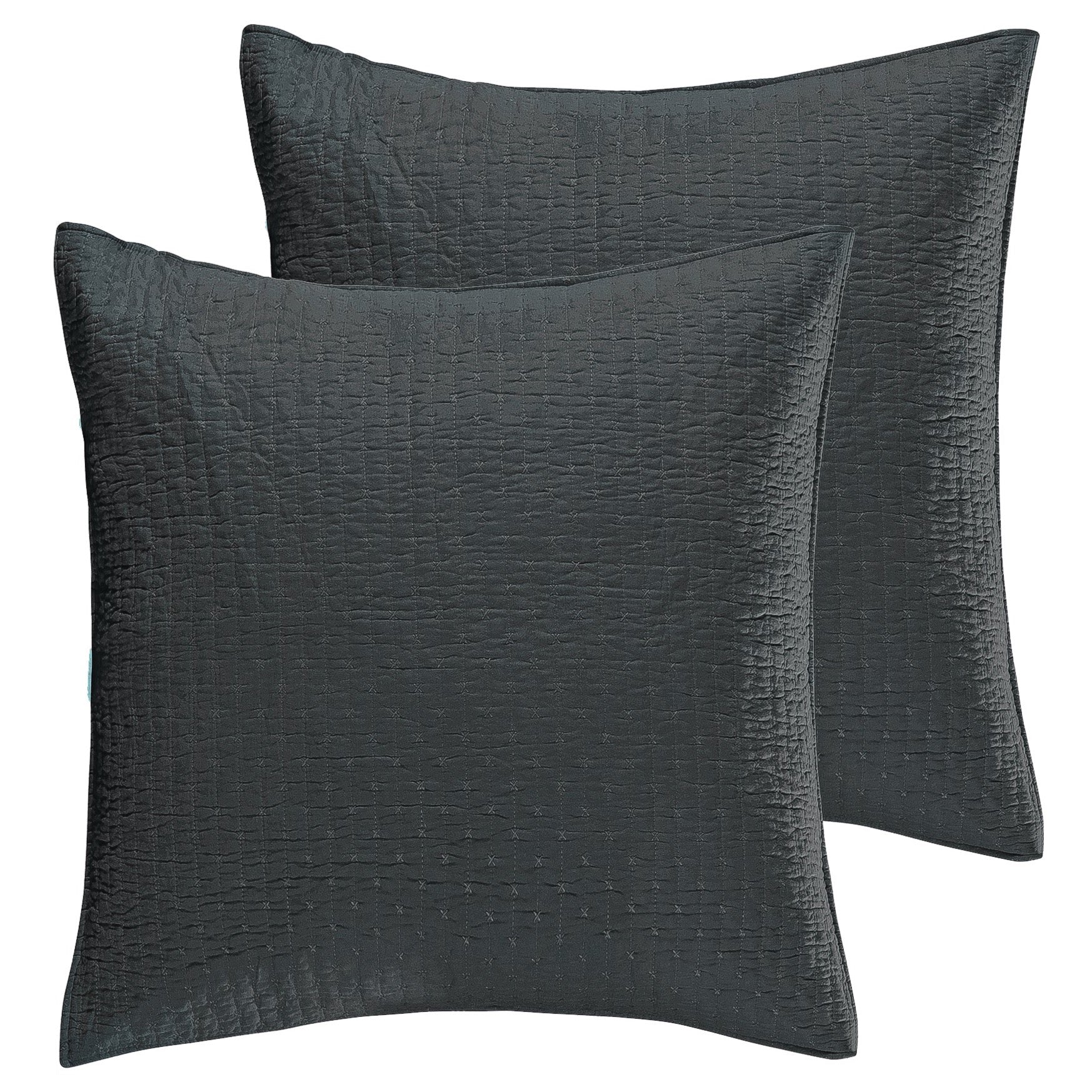 Levtex Home Cross Stitch Euro Sham Set of 2 Euro Shams