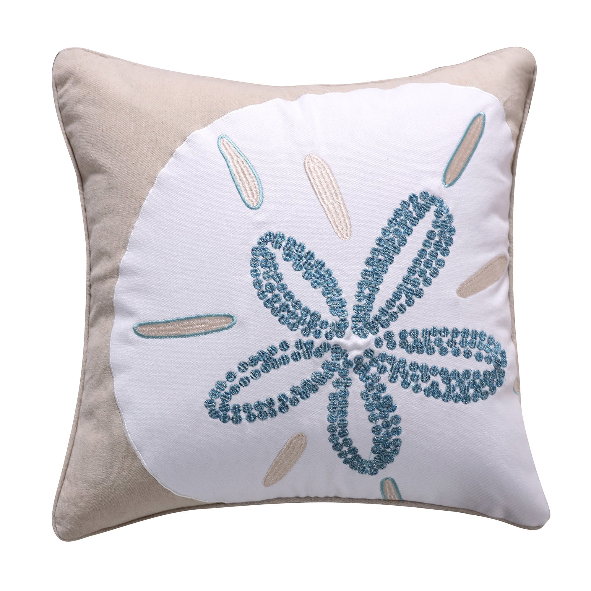 Levtex Home Laida Beach Flower Pillow Decorative Pillows