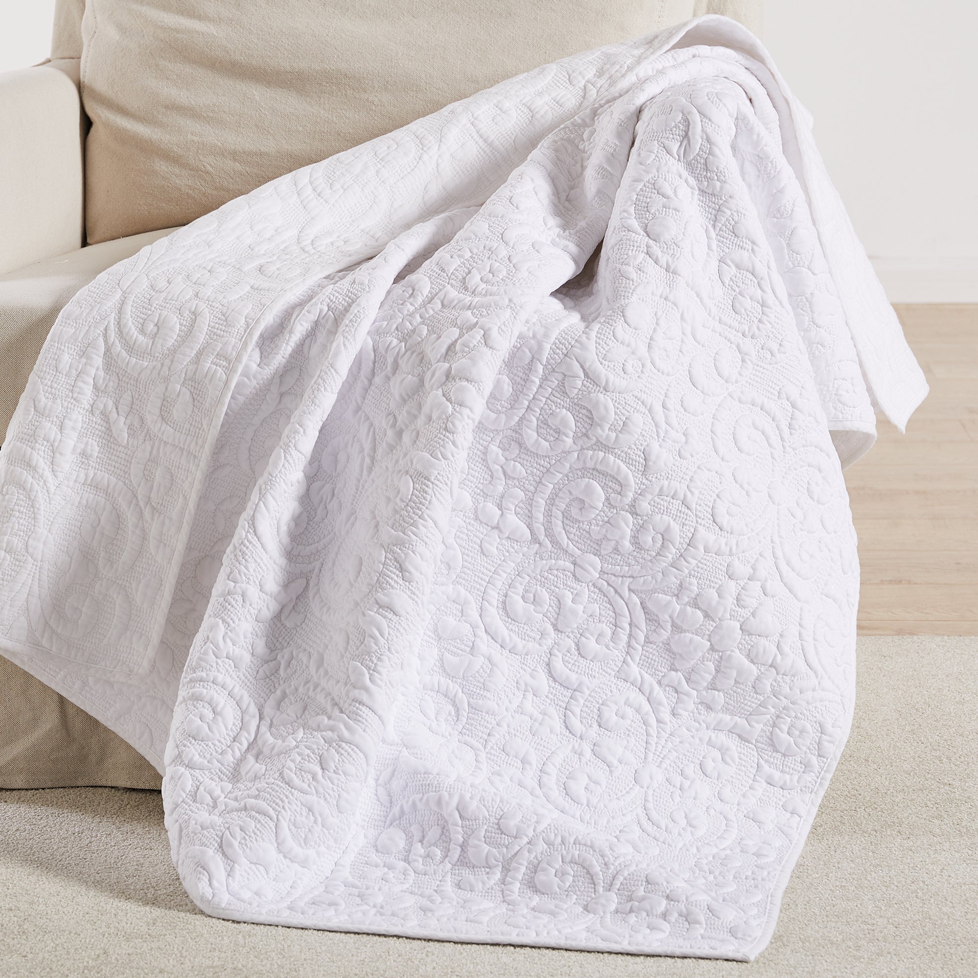 Levtex Home BH Sherbourne Stitch Quilted Throw Throws