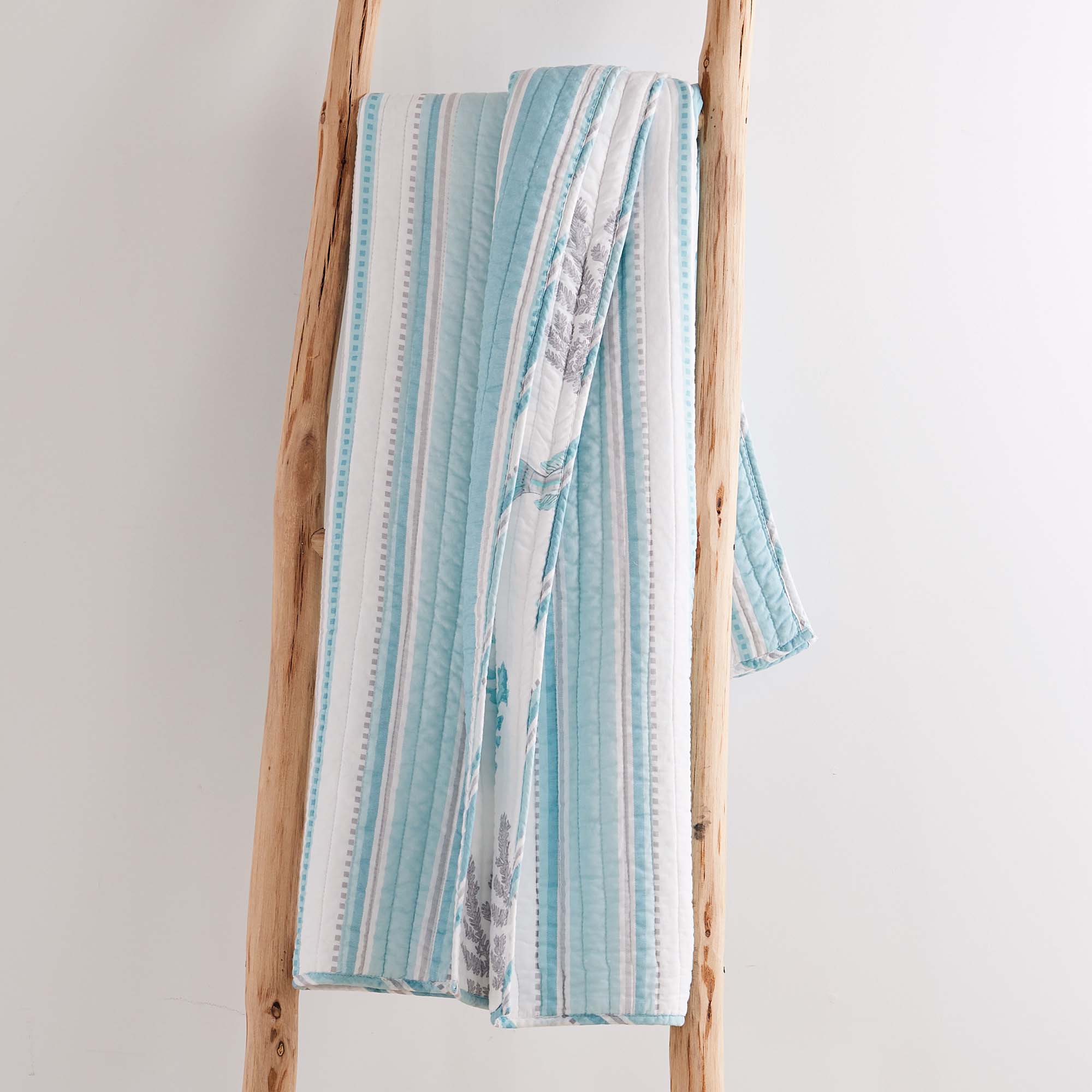 Levtex Home Cape Coral Stripe Quilted Throw Throws