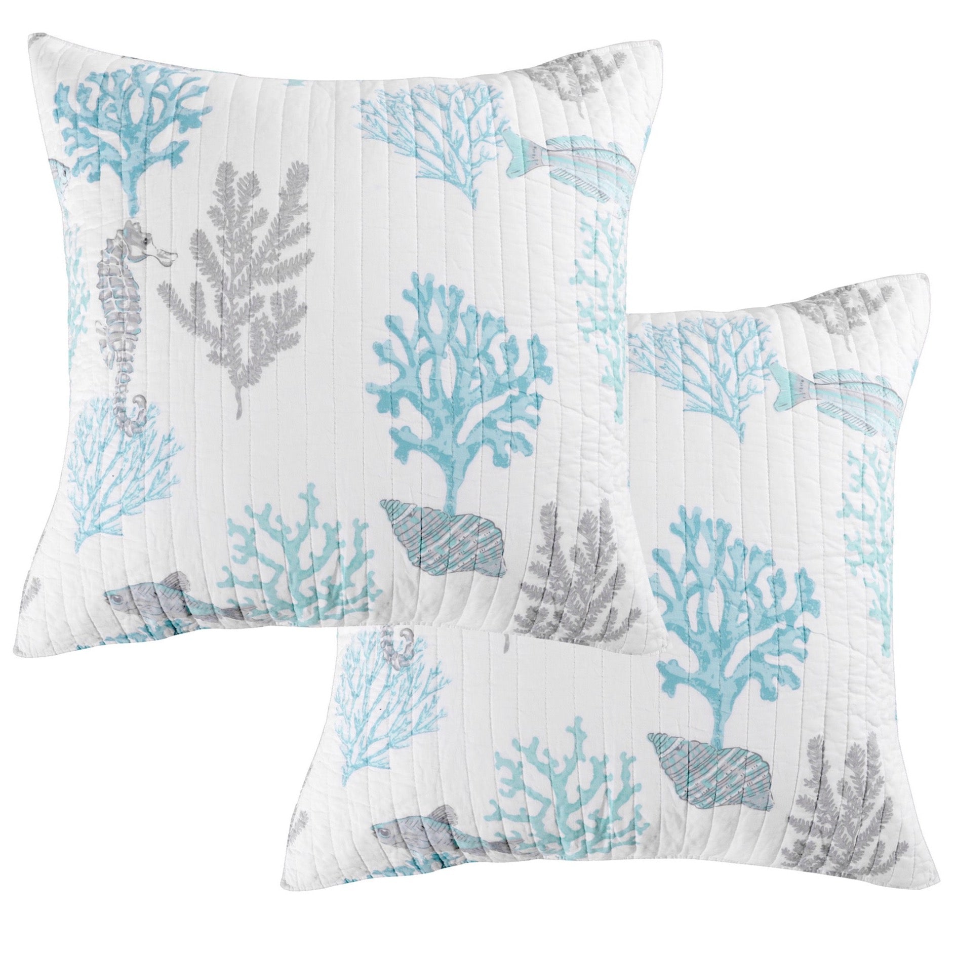 Levtex Home Cape Coral Euro Shams Set of 2 Euro Shams